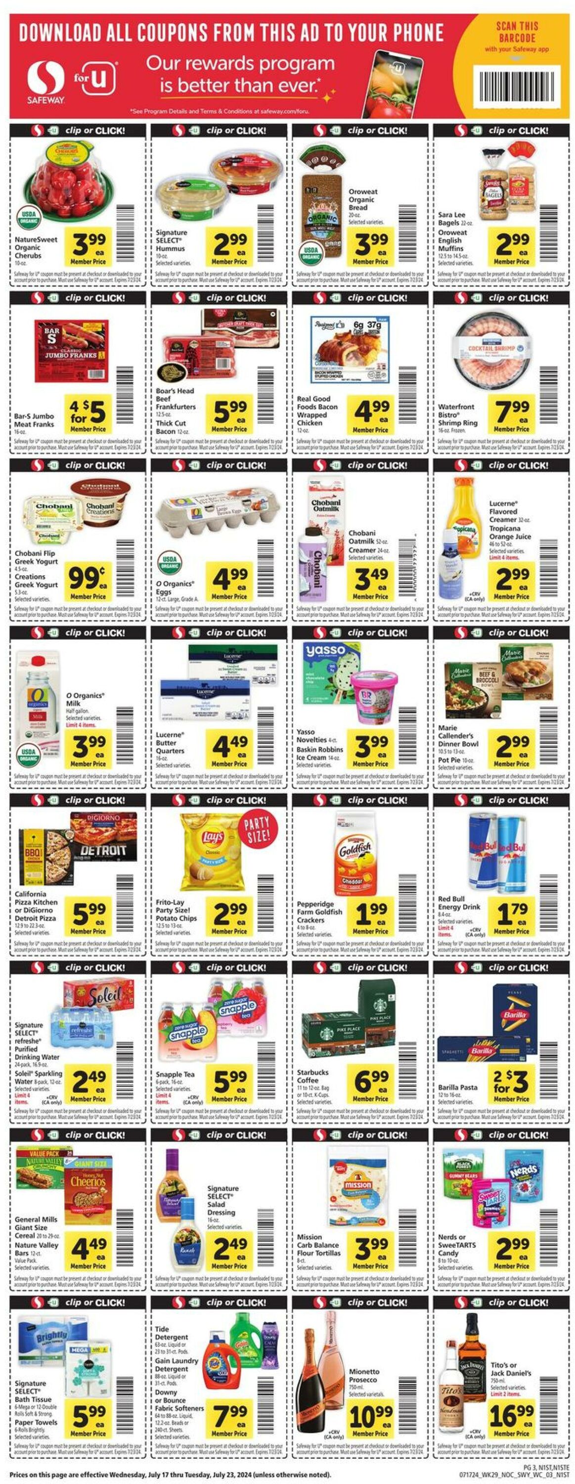 Weekly ad Safeway 07/17/2024 - 07/23/2024