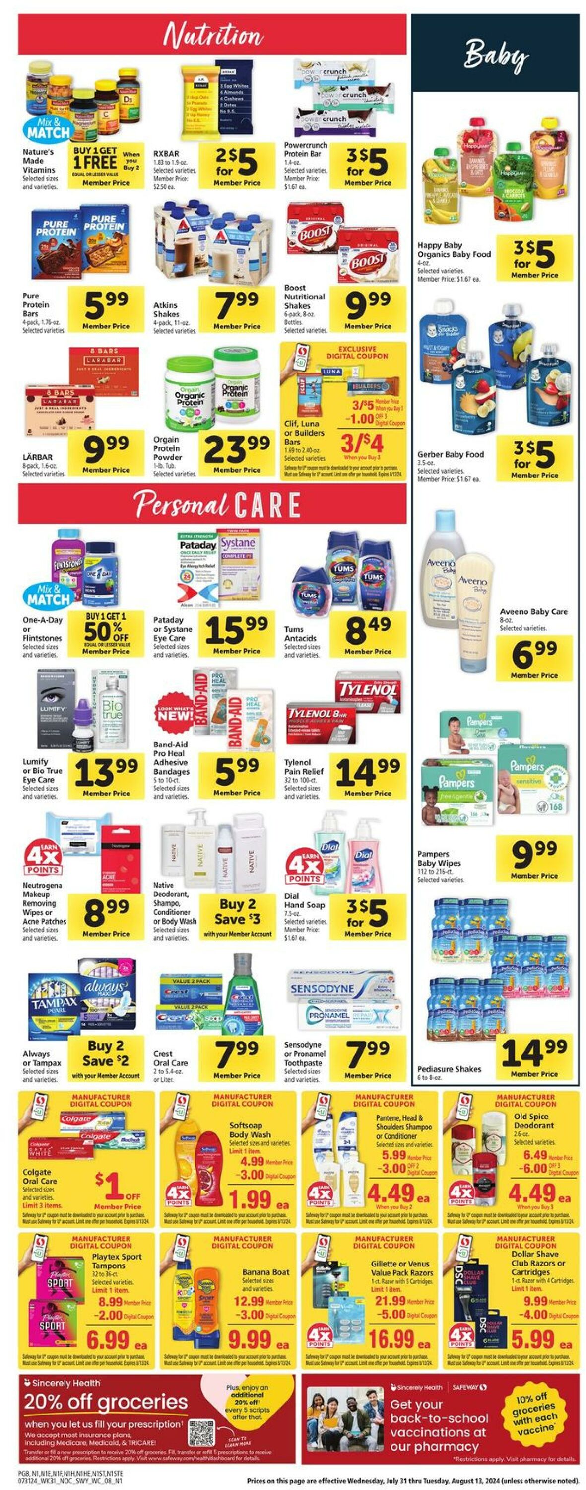 Weekly ad Safeway 07/31/2024 - 08/06/2024