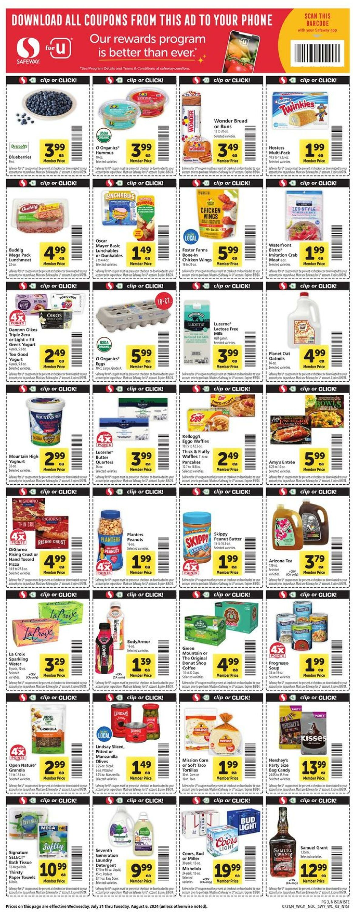 Weekly ad Safeway 07/31/2024 - 08/06/2024