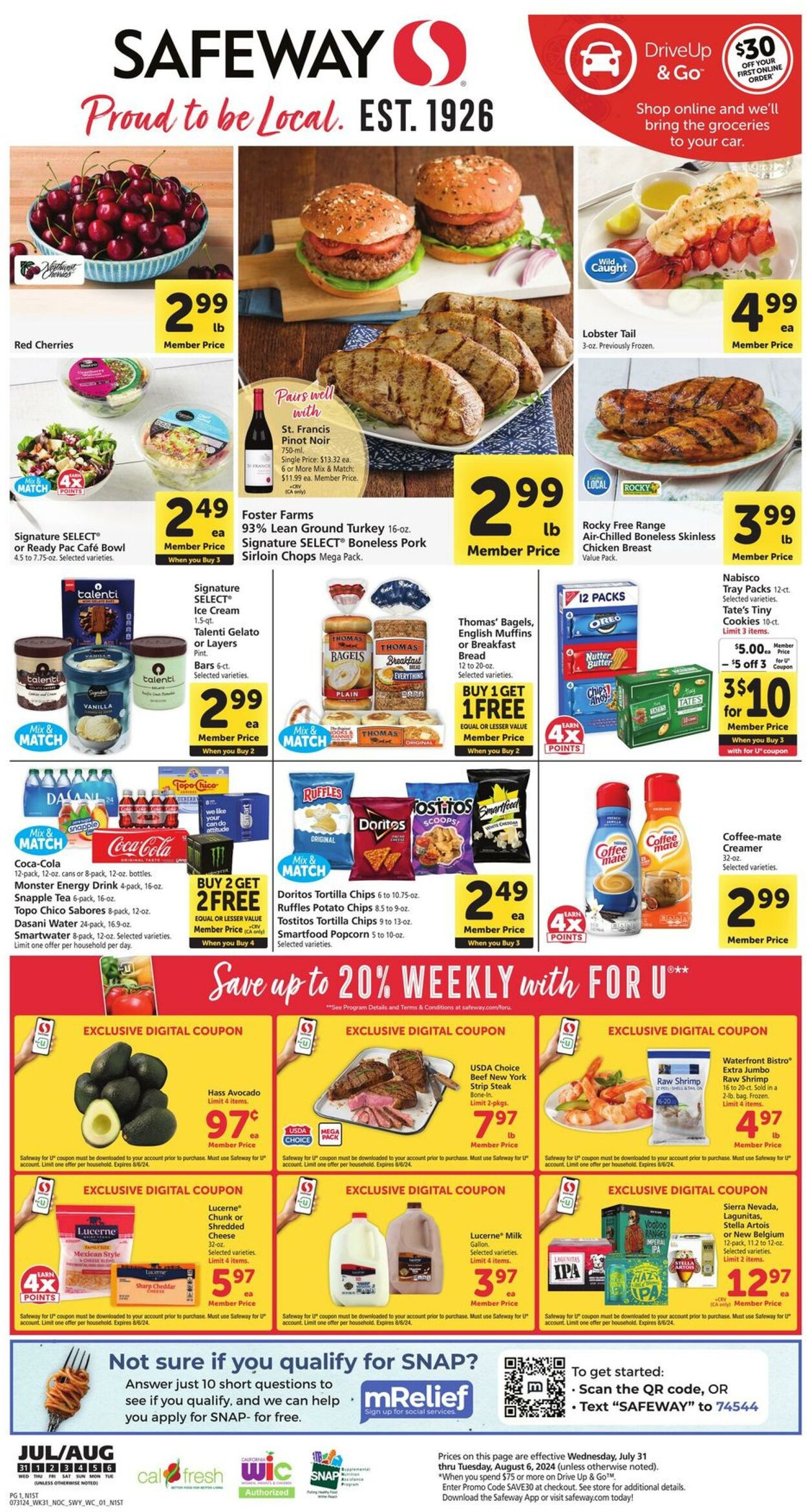 Weekly ad Safeway 07/31/2024 - 08/06/2024