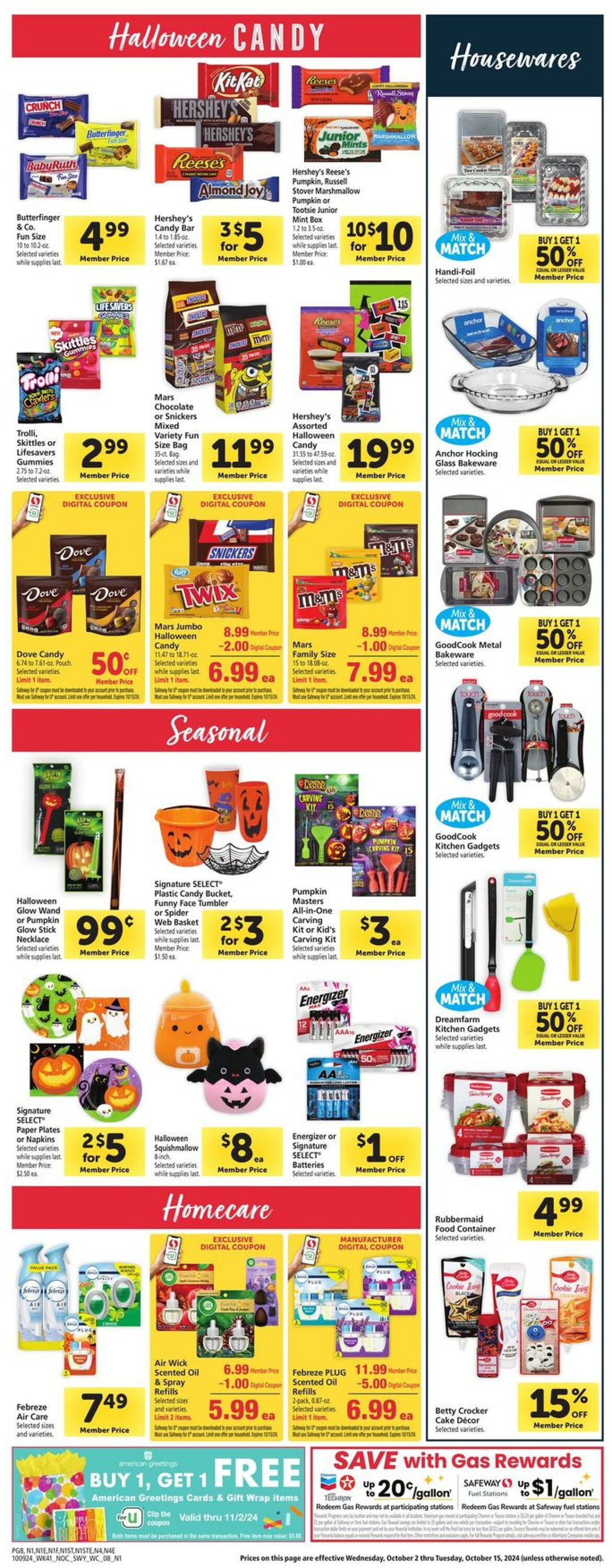 Weekly ad Safeway 10/09/2024 - 10/15/2024