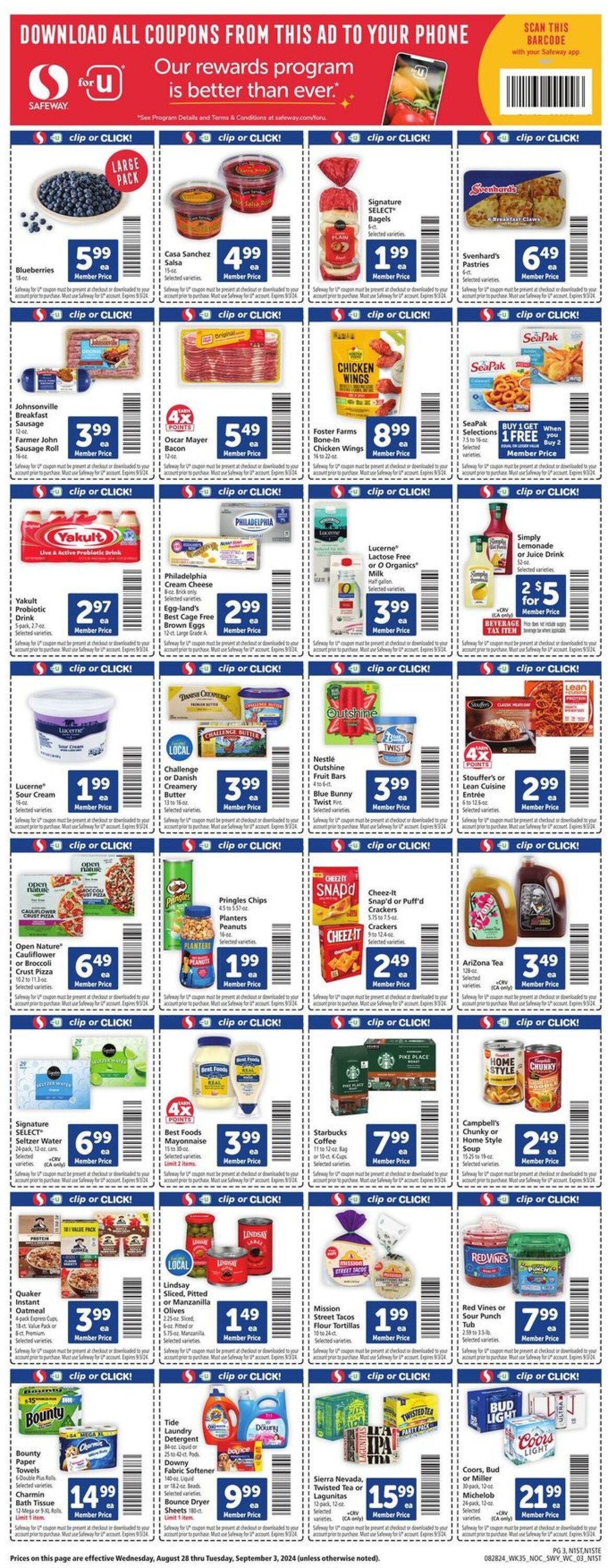 Weekly ad Safeway 08/28/2024 - 09/03/2024