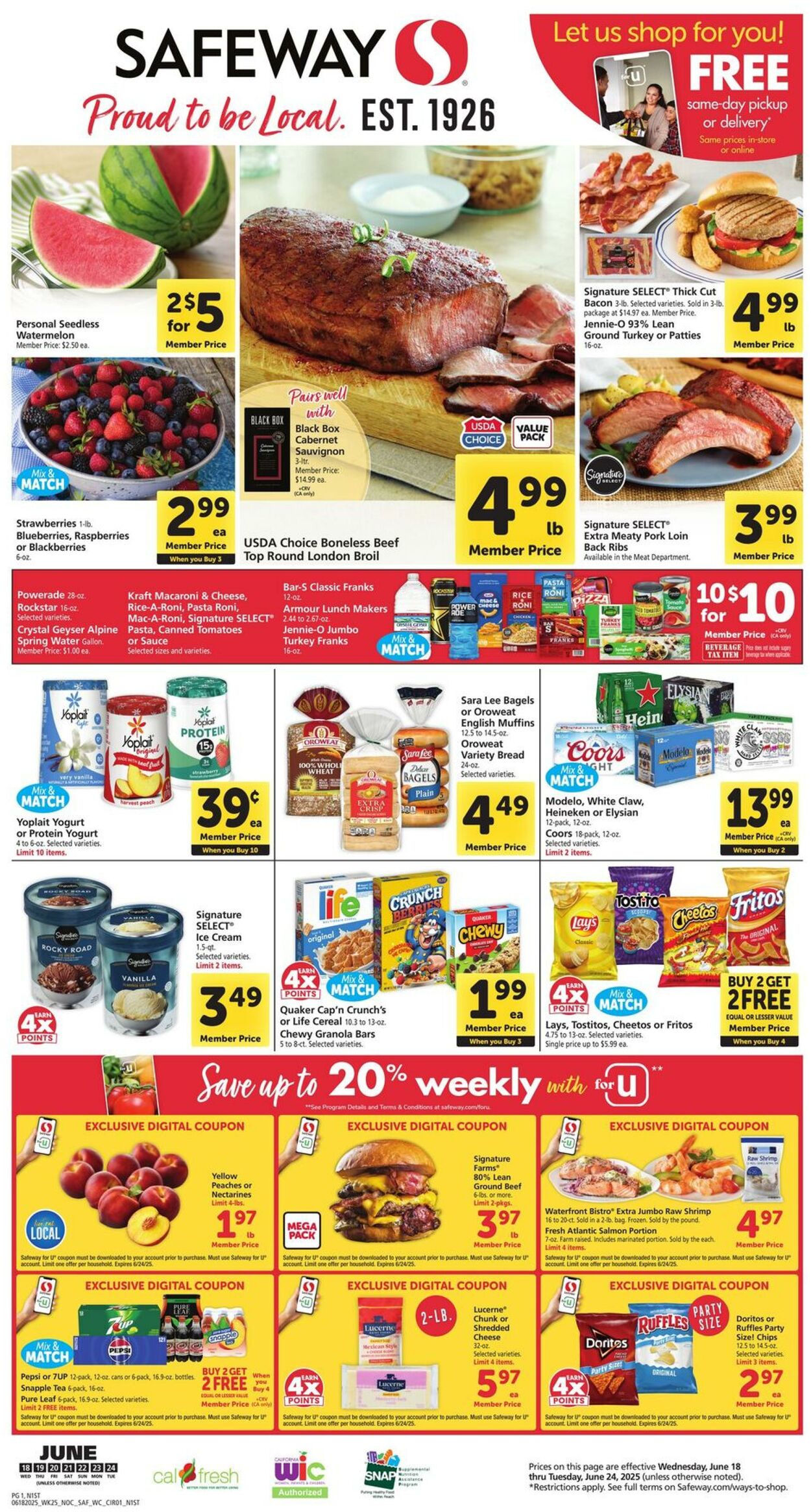 Weekly ad Safeway 06/18/2025 - 06/24/2025