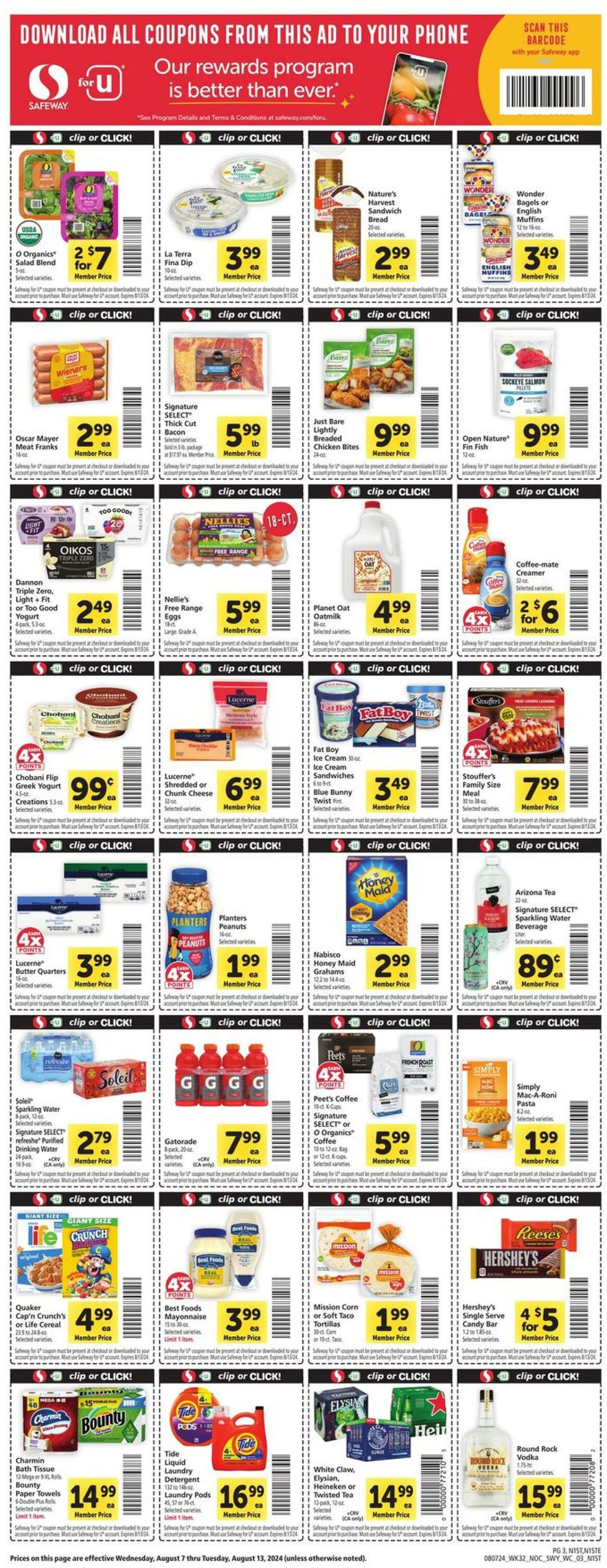 Weekly ad Safeway 08/07/2024 - 08/13/2024