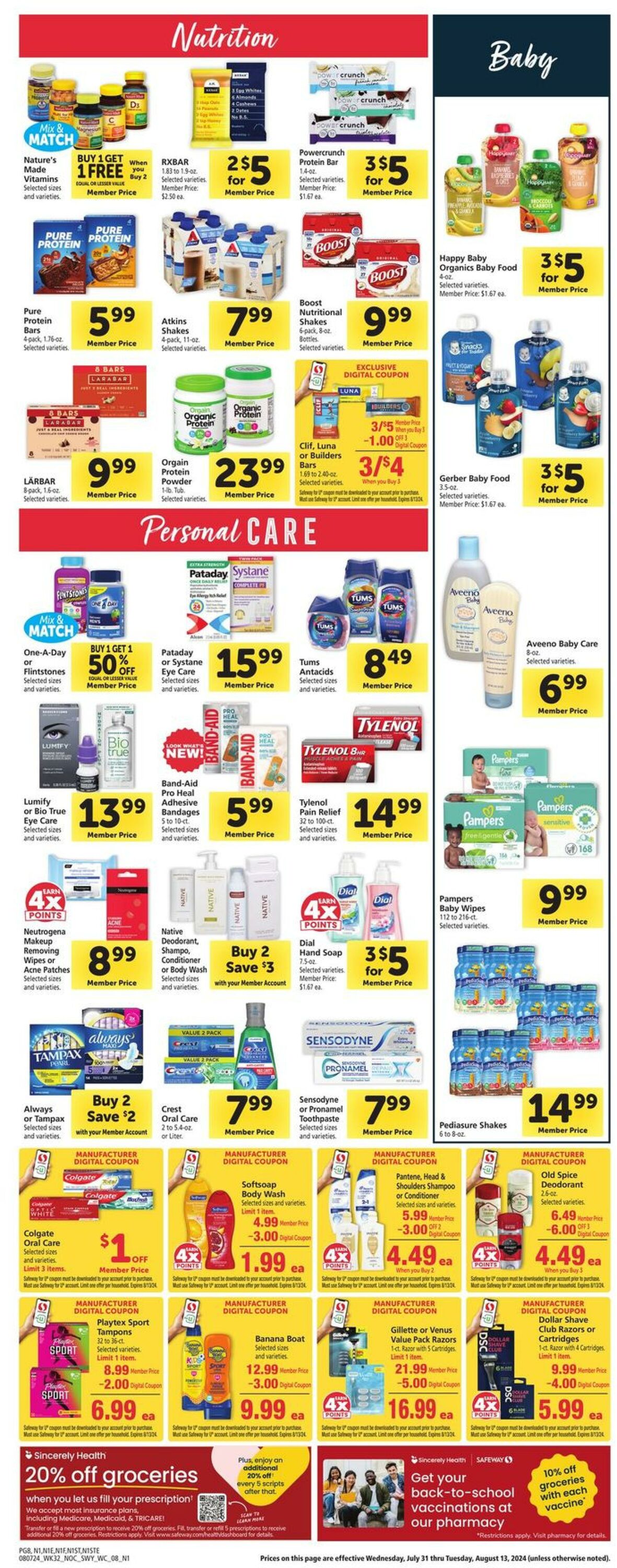 Weekly ad Safeway 08/07/2024 - 08/13/2024