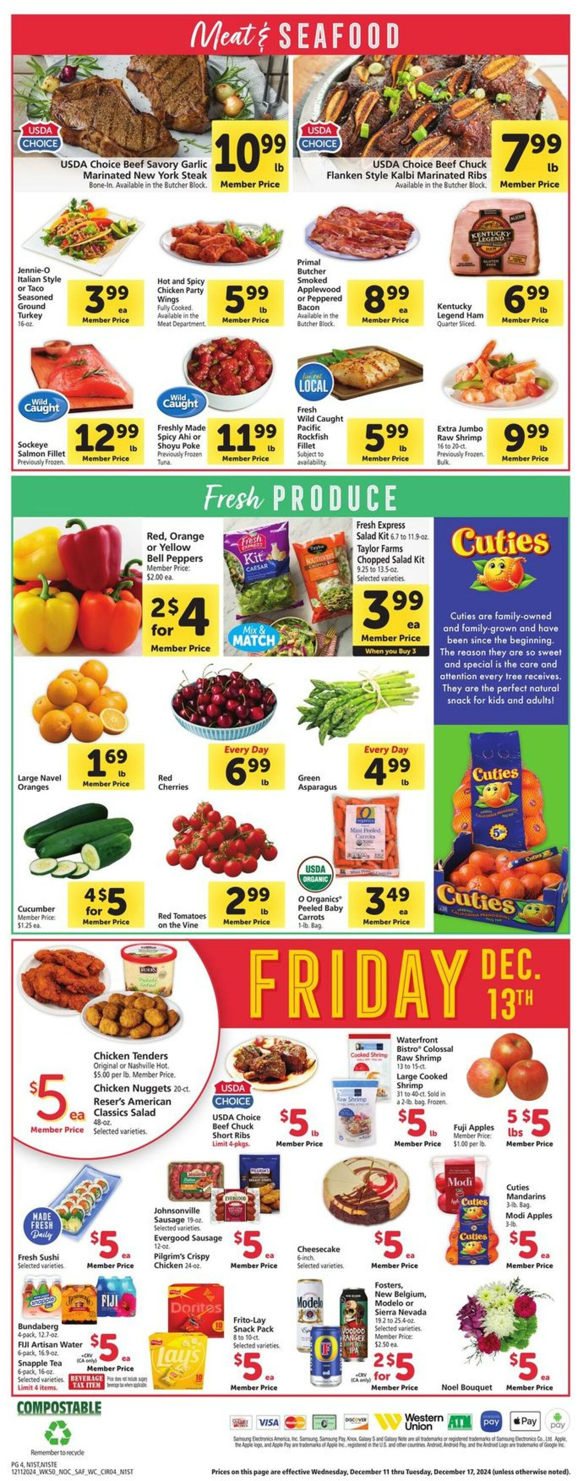 Weekly ad Safeway 12/11/2024 - 12/17/2024