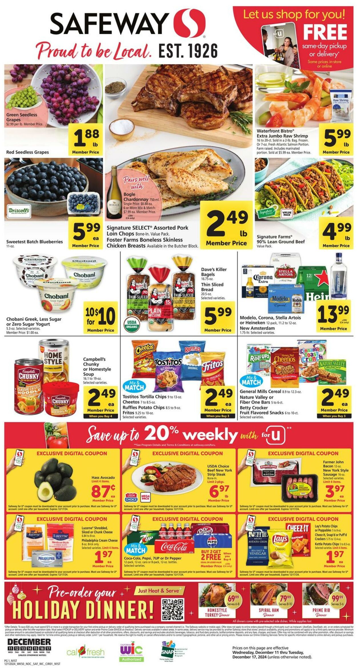 Weekly ad Safeway 12/11/2024 - 12/17/2024