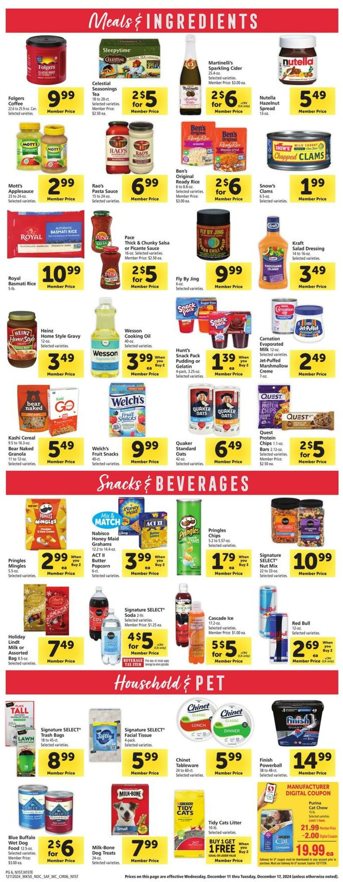 Weekly ad Safeway 12/11/2024 - 12/17/2024