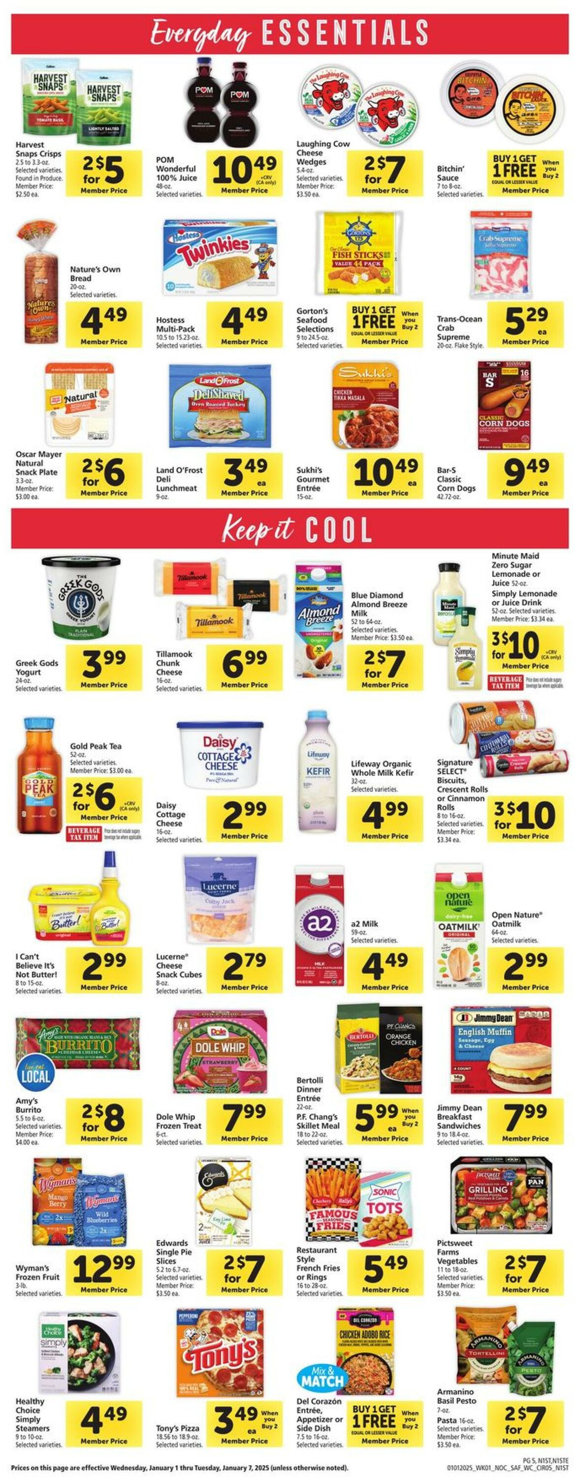 Weekly ad Safeway 01/01/2025 - 01/07/2025