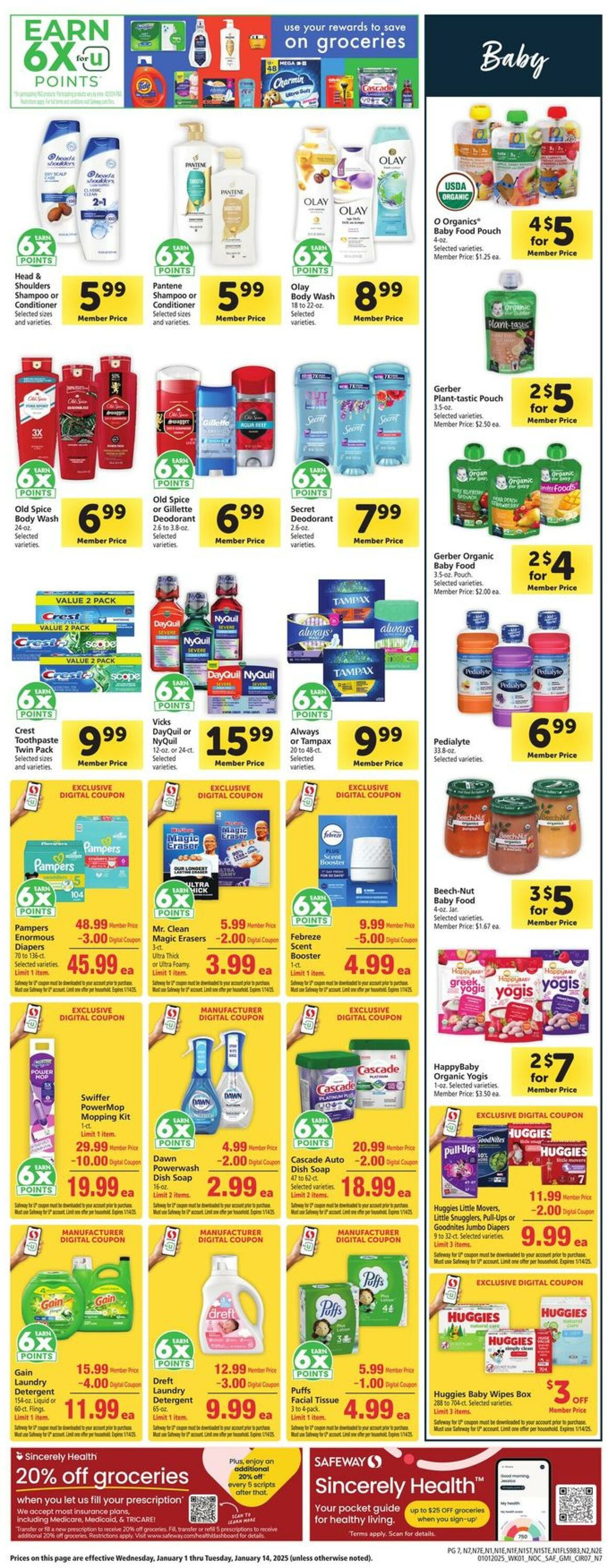 Weekly ad Safeway 01/01/2025 - 01/07/2025