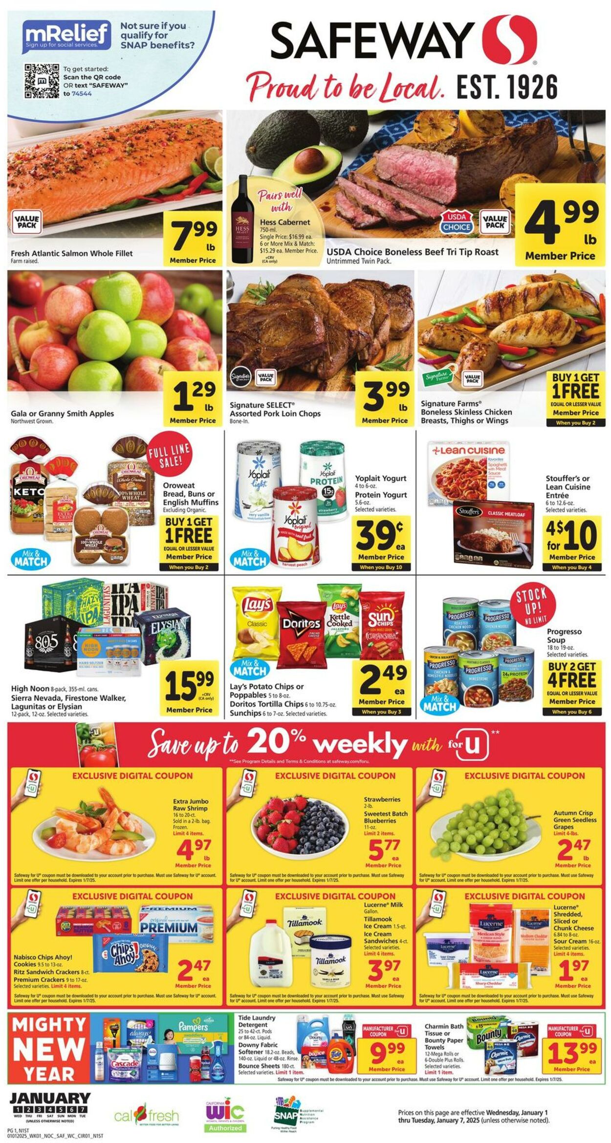 Weekly ad Safeway 01/01/2025 - 01/07/2025