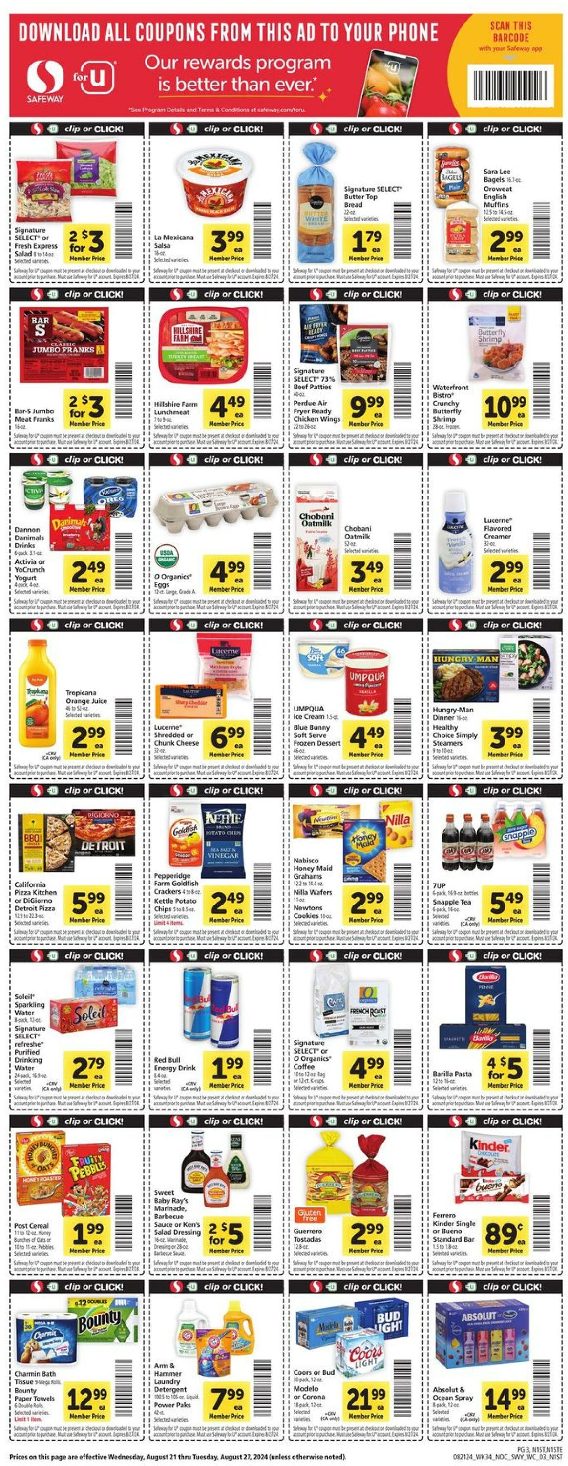 Weekly ad Safeway 08/21/2024 - 08/27/2024