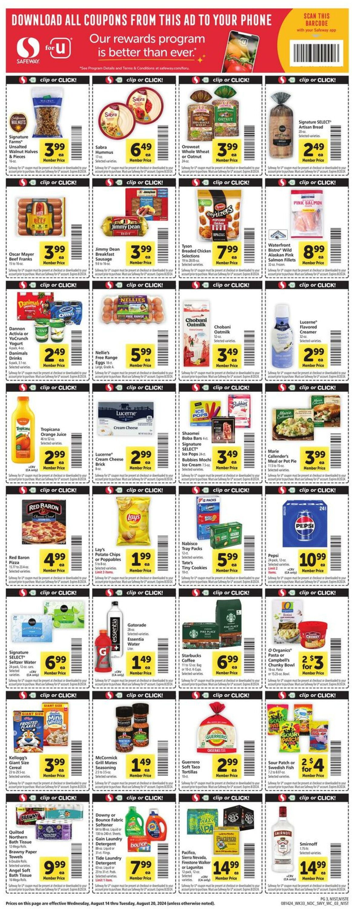 Weekly ad Safeway 08/14/2024 - 08/20/2024