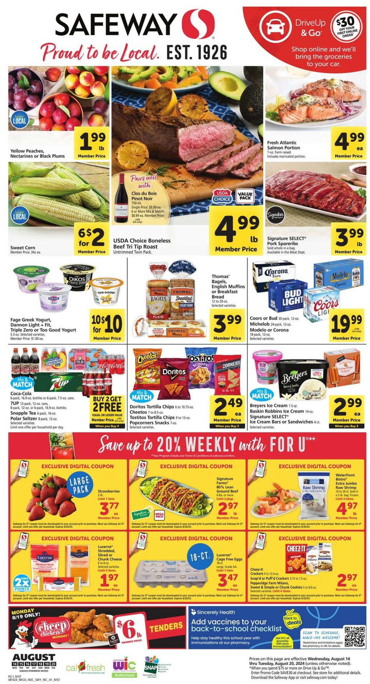 Weekly ad Safeway 08/14/2024 - 08/20/2024