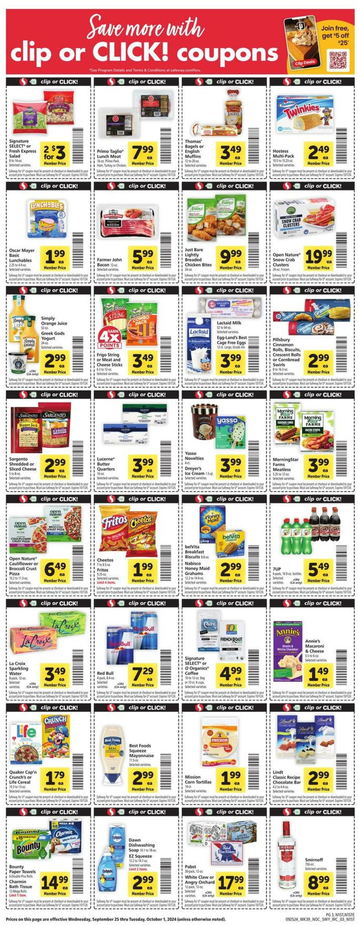 Weekly ad Safeway 09/25/2024 - 10/01/2024