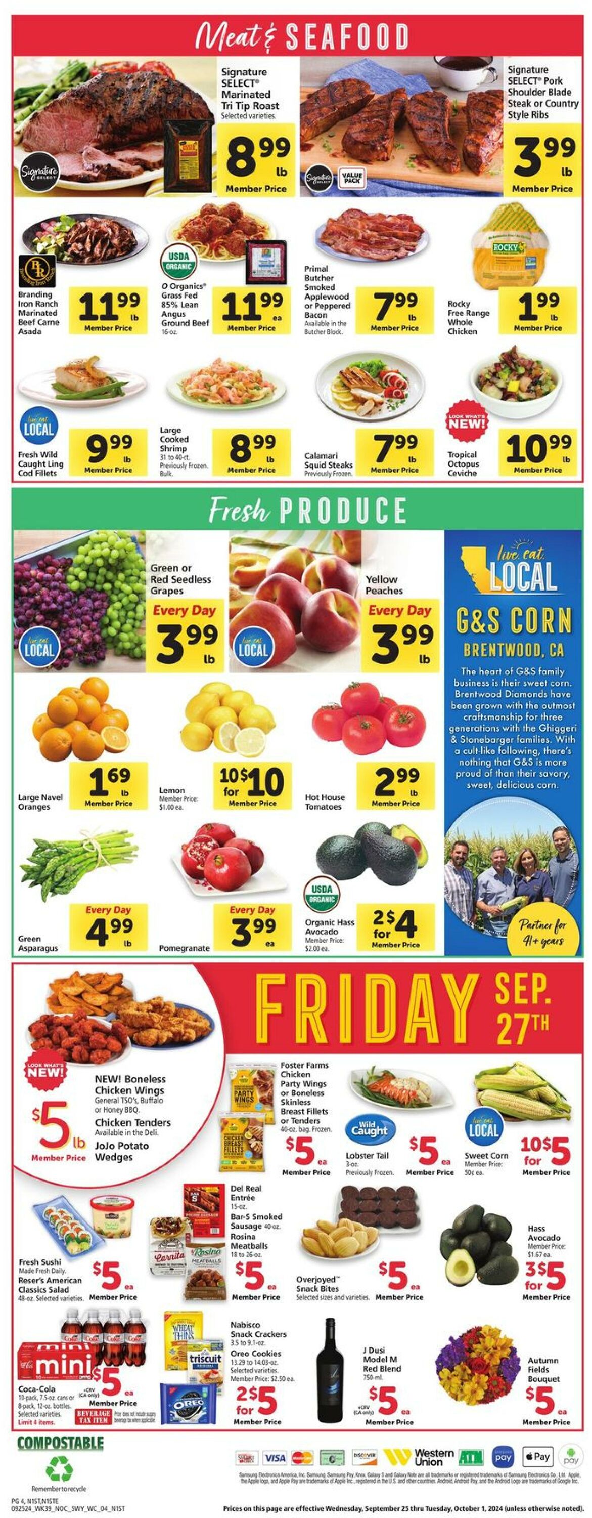 Weekly ad Safeway 09/25/2024 - 10/01/2024