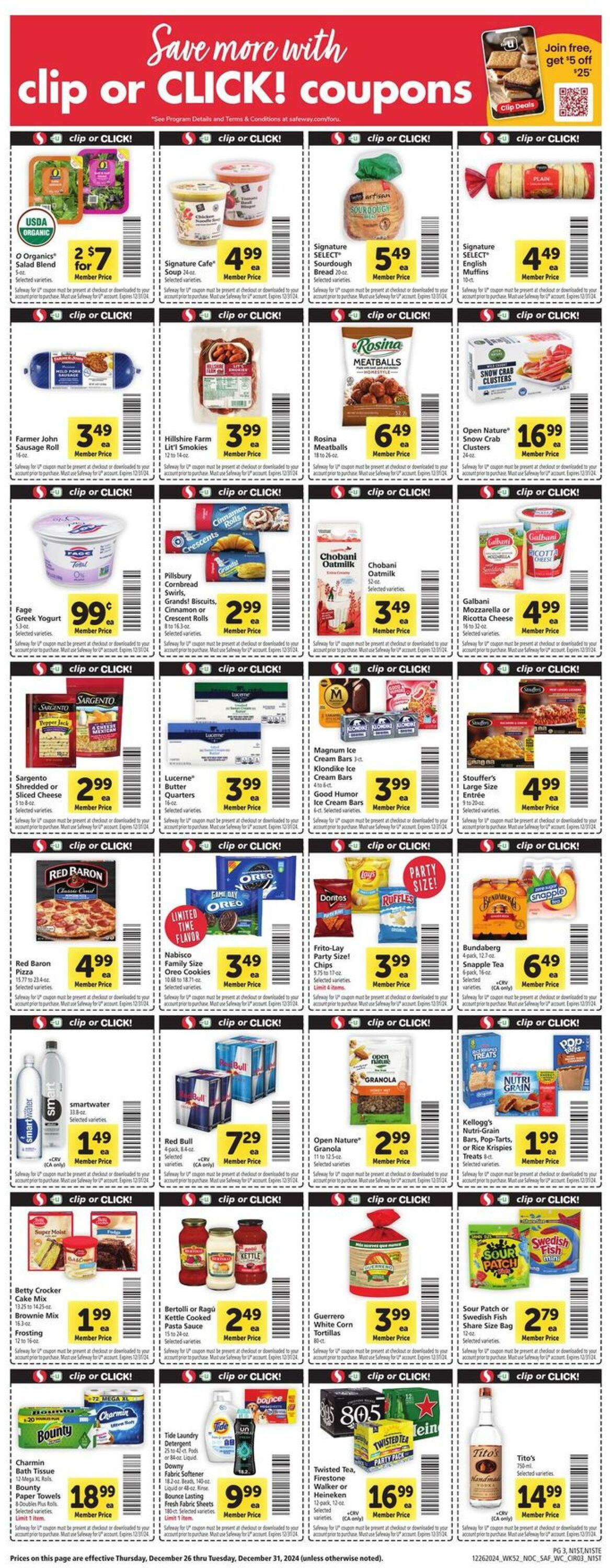 Weekly ad Safeway 12/26/2024 - 12/31/2024