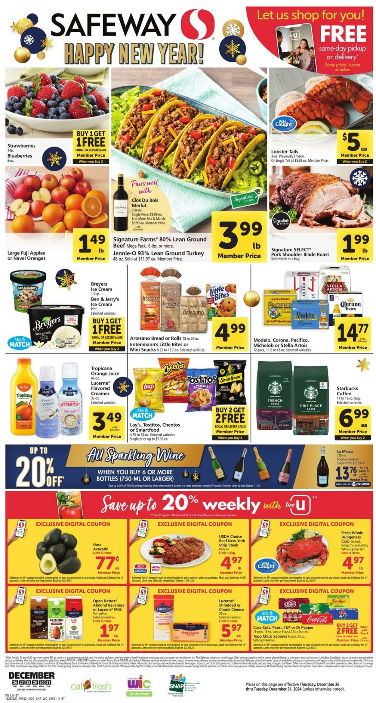 Weekly ad Safeway 12/26/2024 - 12/31/2024