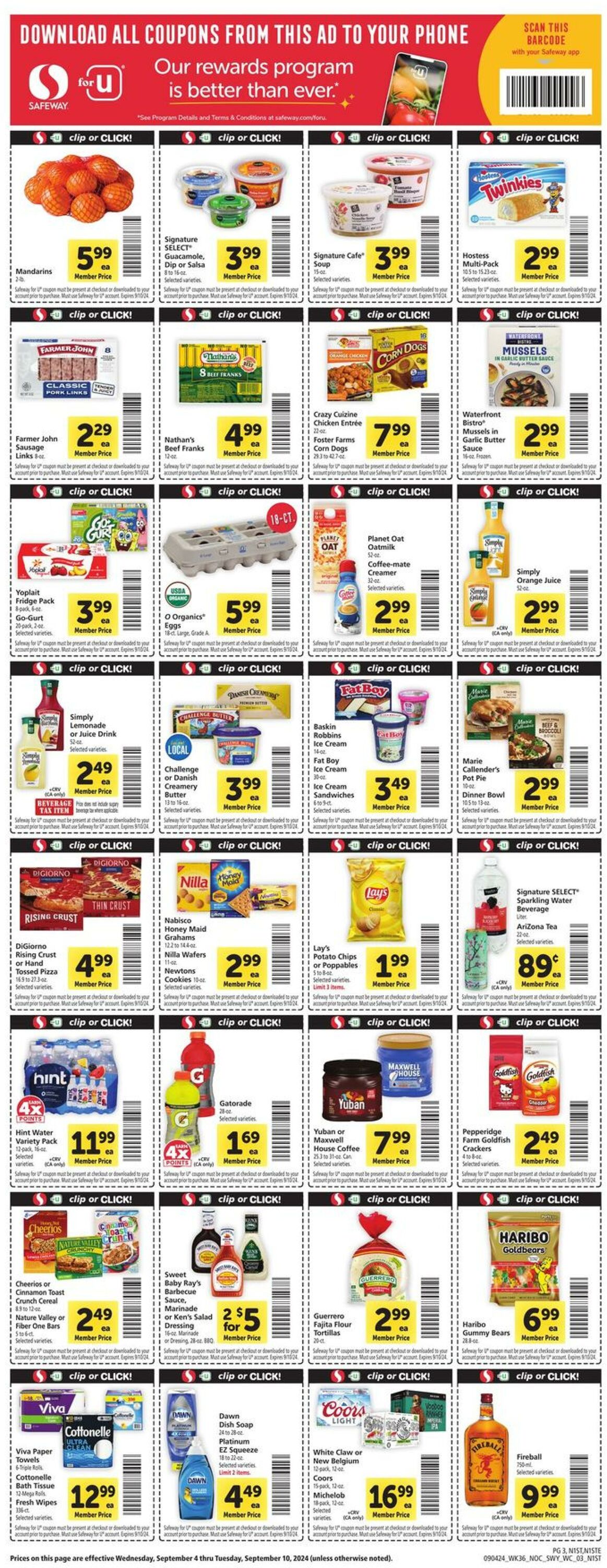 Weekly ad Safeway 09/04/2024 - 09/10/2024