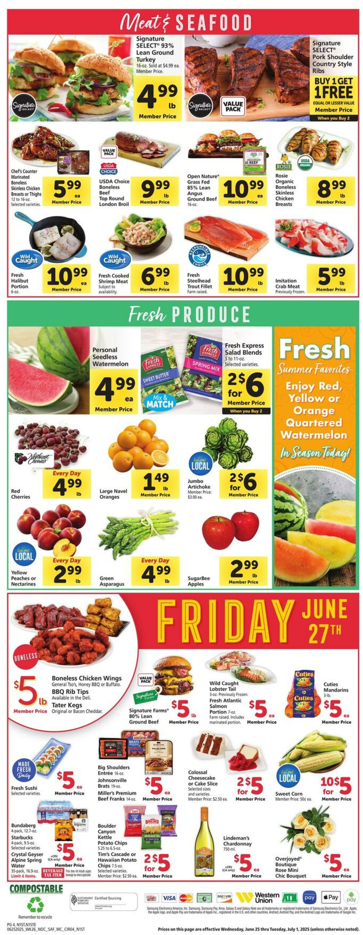 Weekly ad Safeway 06/25/2025 - 07/01/2025