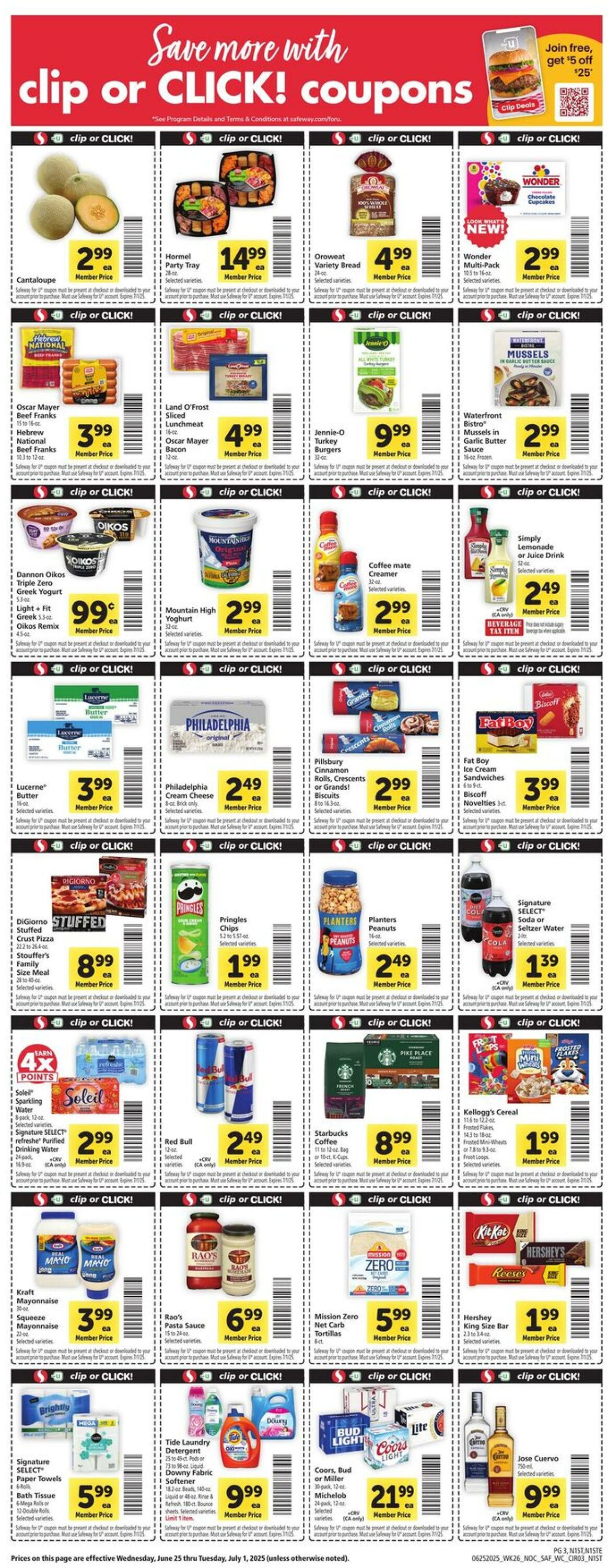 Weekly ad Safeway 06/25/2025 - 07/01/2025