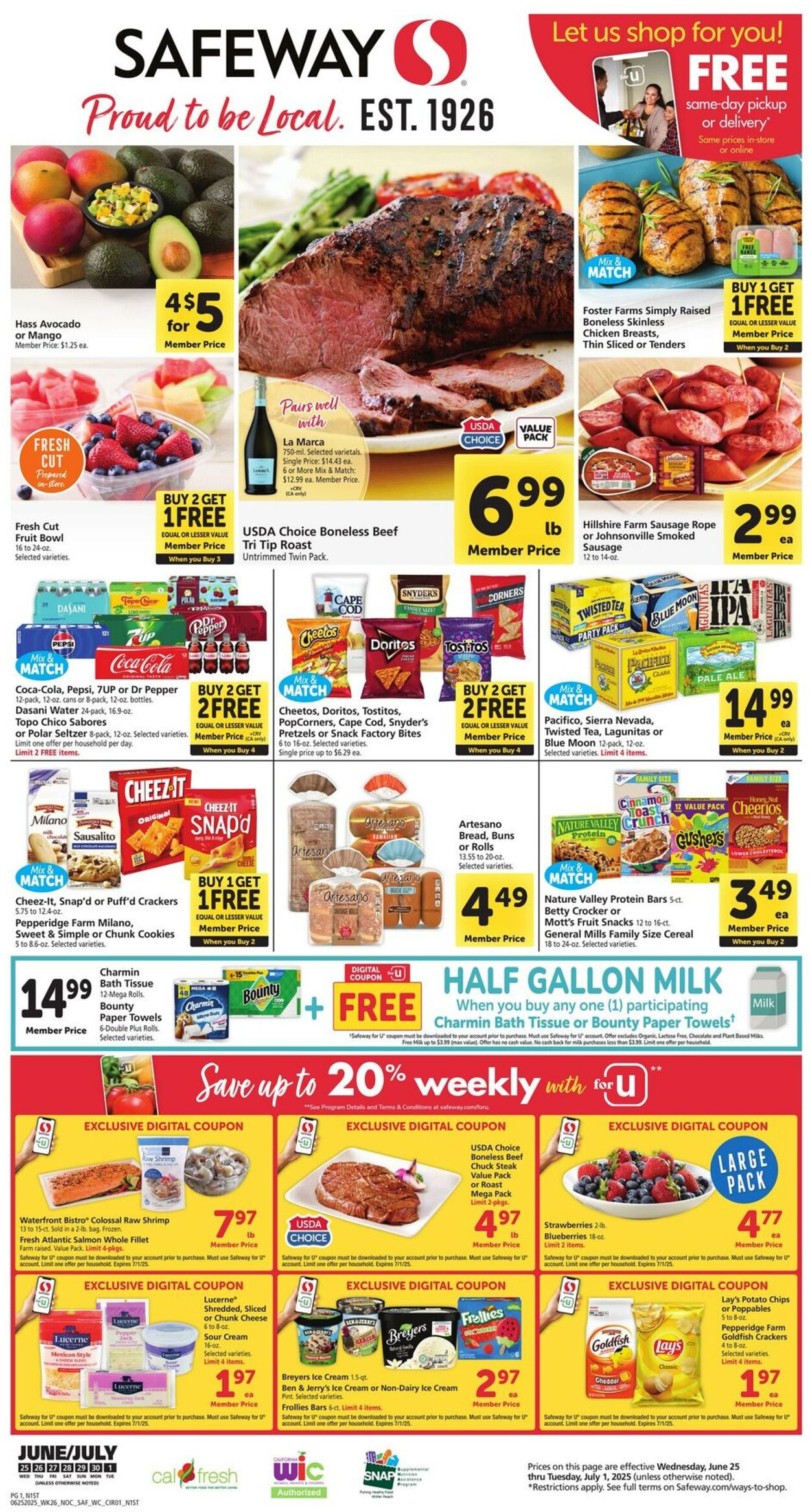 Weekly ad Safeway 06/25/2025 - 07/01/2025