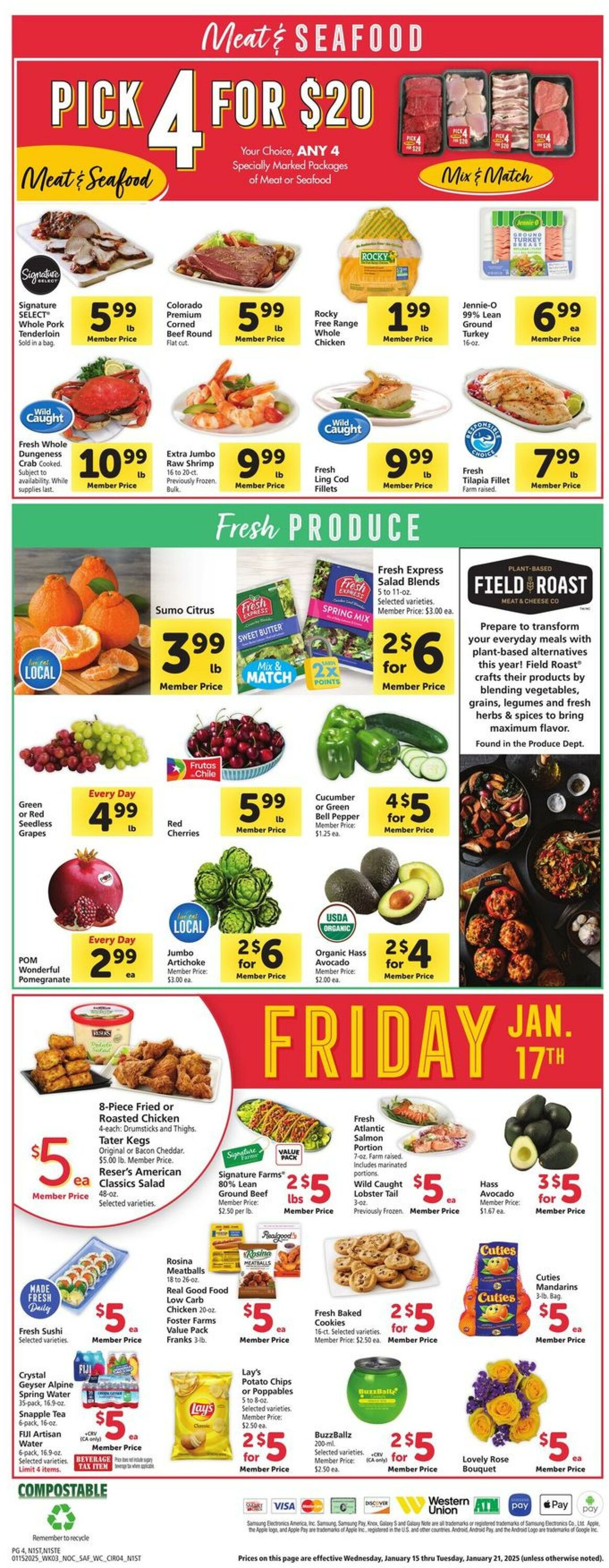 Weekly ad Safeway 01/15/2025 - 01/21/2025