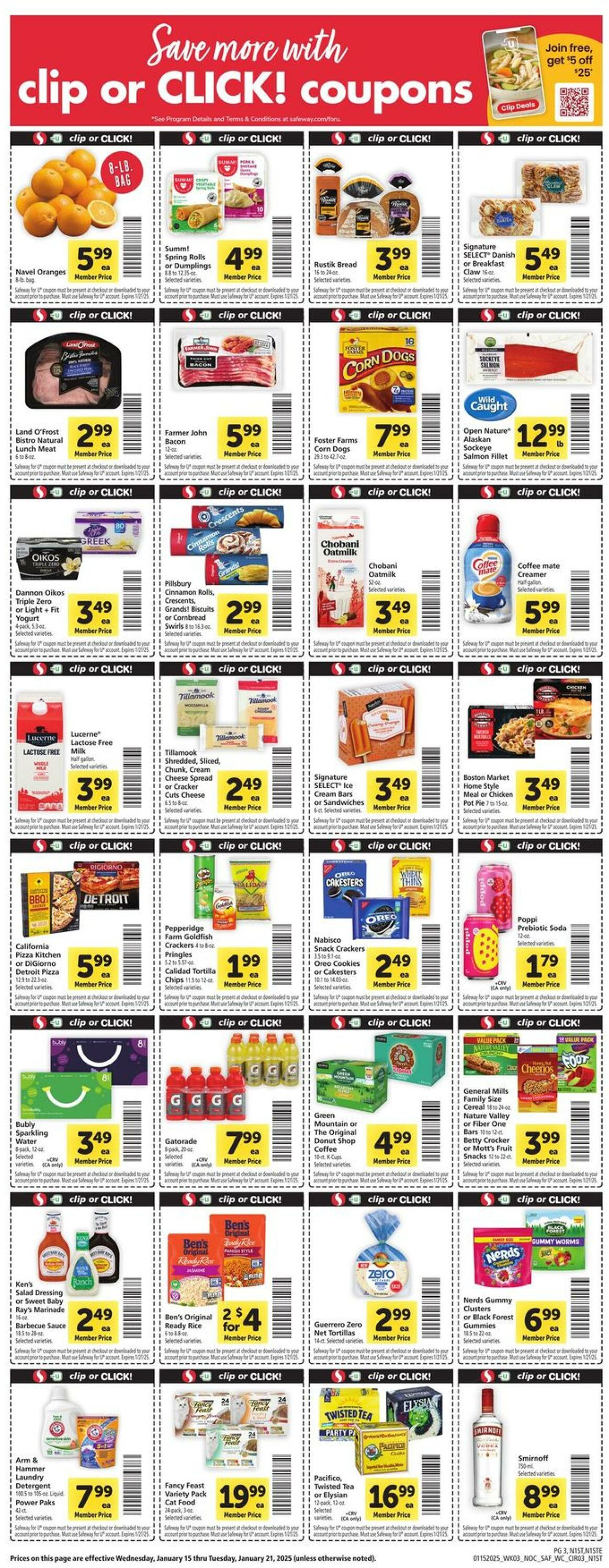 Weekly ad Safeway 01/15/2025 - 01/21/2025