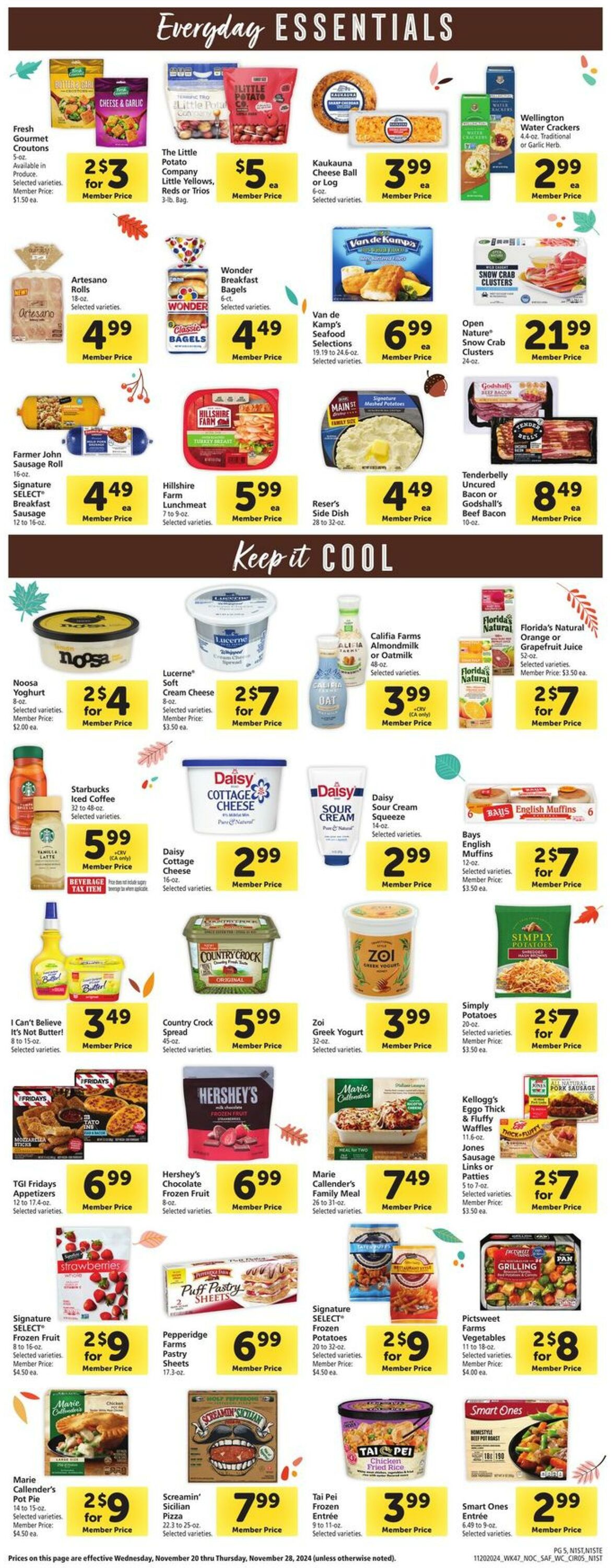 Weekly ad Safeway 11/20/2024 - 11/28/2024