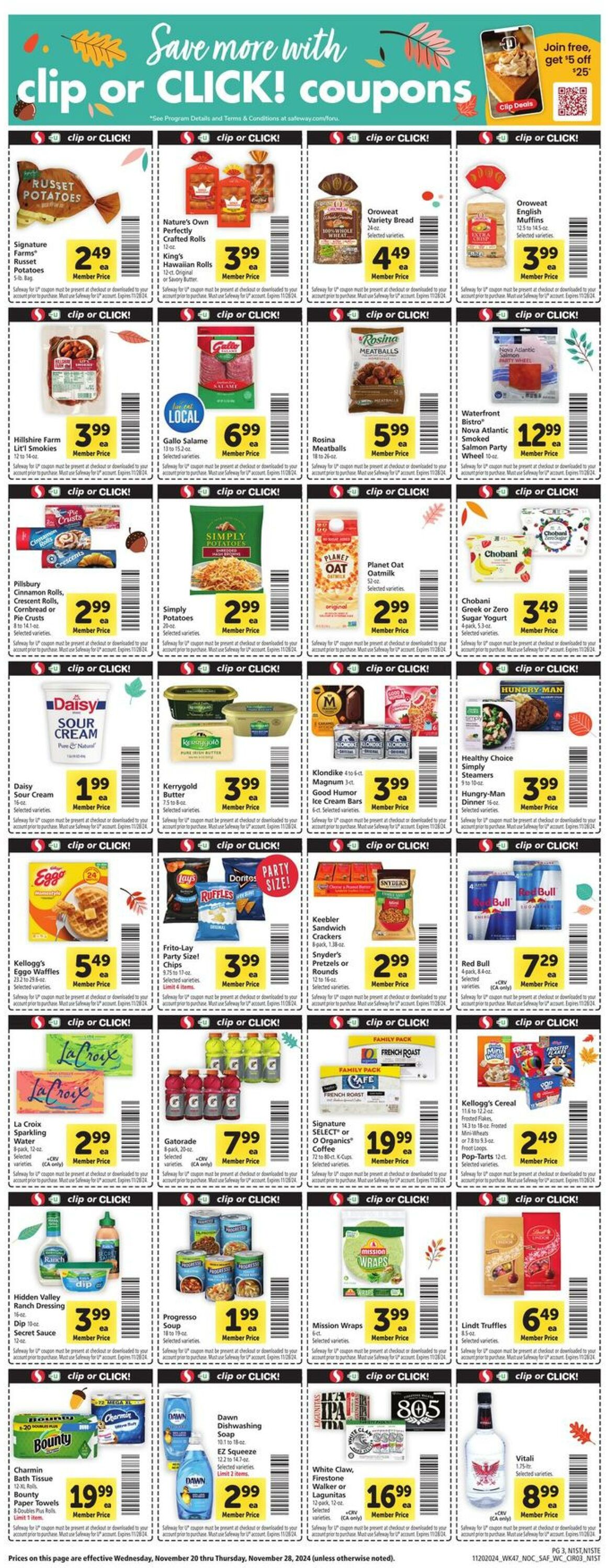 Weekly ad Safeway 11/20/2024 - 11/28/2024