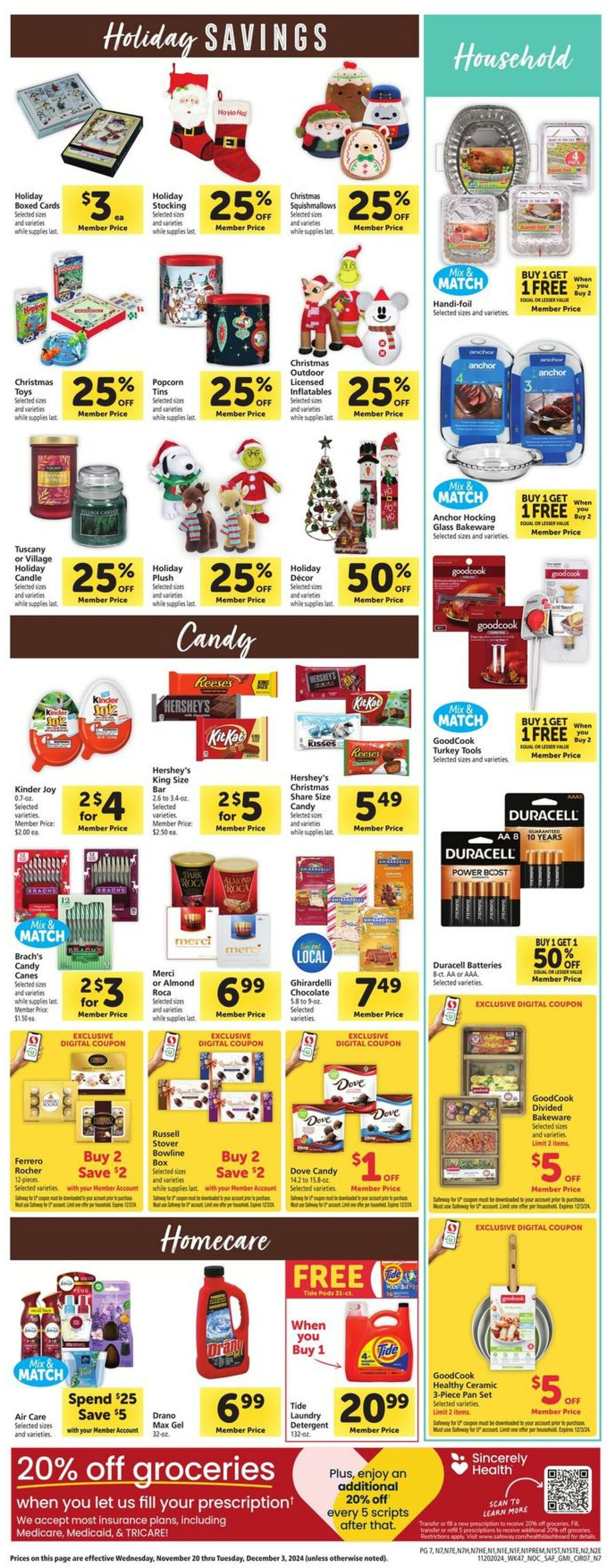 Weekly ad Safeway 11/20/2024 - 11/28/2024