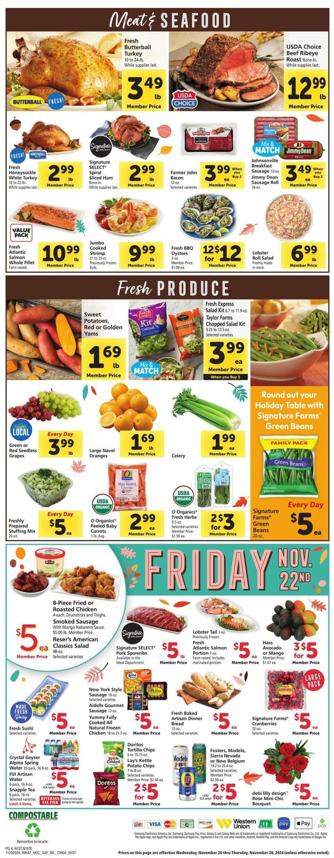 Weekly ad Safeway 11/20/2024 - 11/28/2024