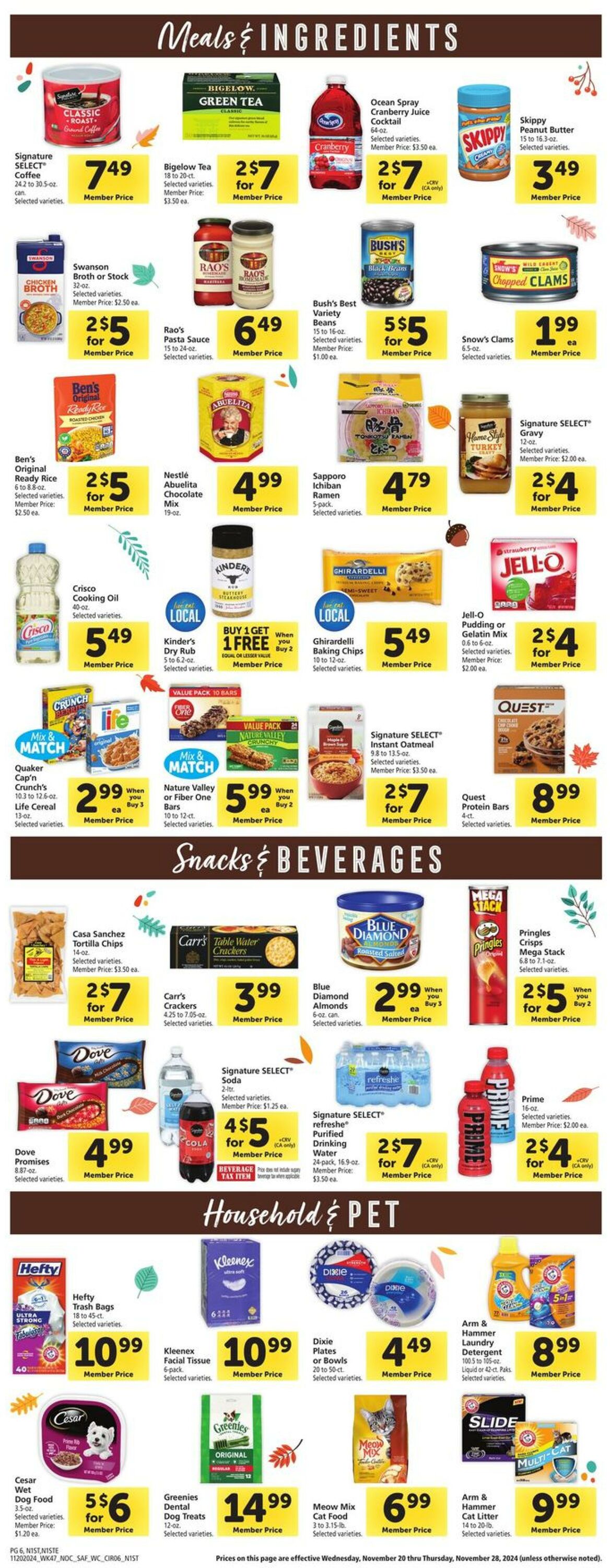 Weekly ad Safeway 11/20/2024 - 11/28/2024