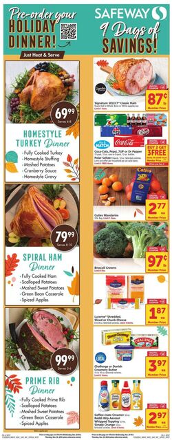 Weekly ad Safeway 11/20/2024 - 11/28/2024