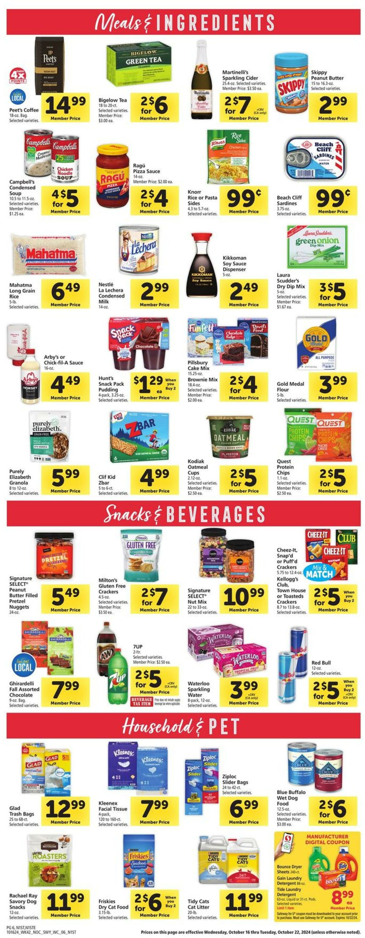 Weekly ad Safeway 10/16/2024 - 10/22/2024