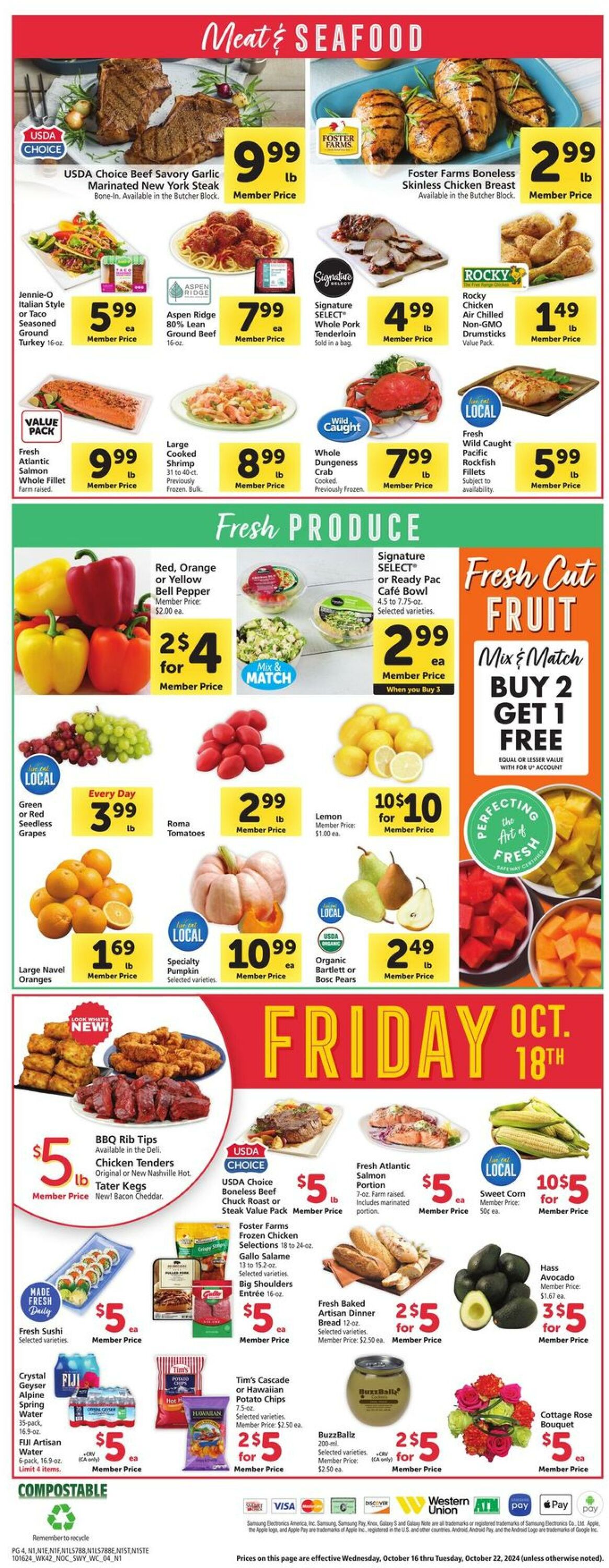 Weekly ad Safeway 10/16/2024 - 10/22/2024