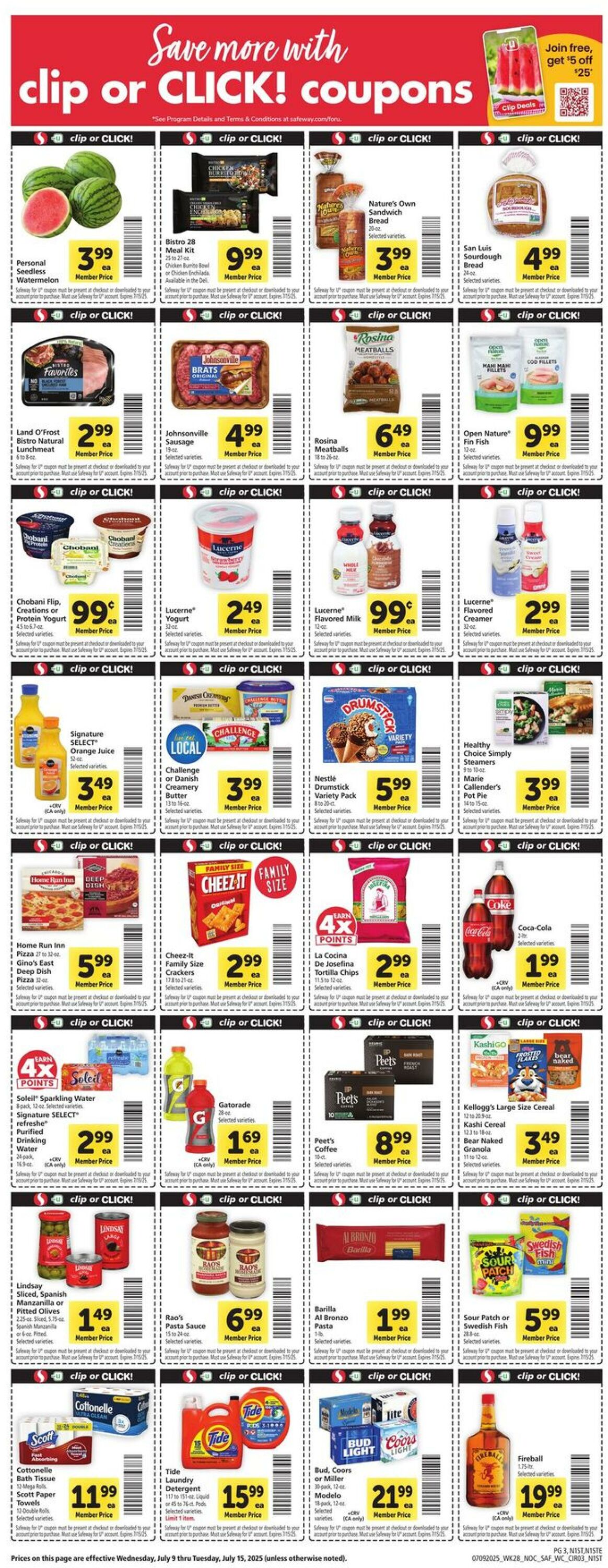 Weekly ad Safeway 07/09/2025 - 07/15/2025
