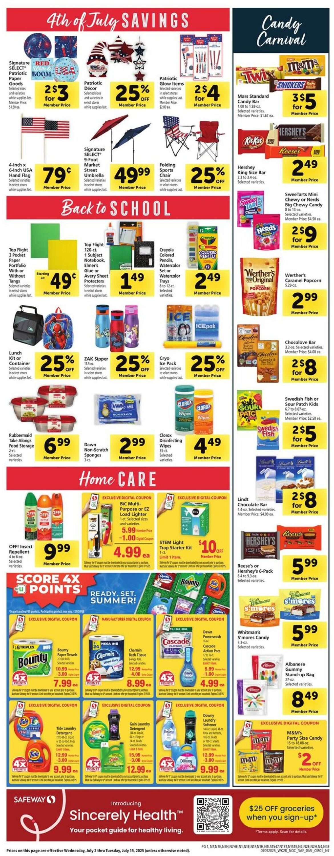 Weekly ad Safeway 07/09/2025 - 07/15/2025