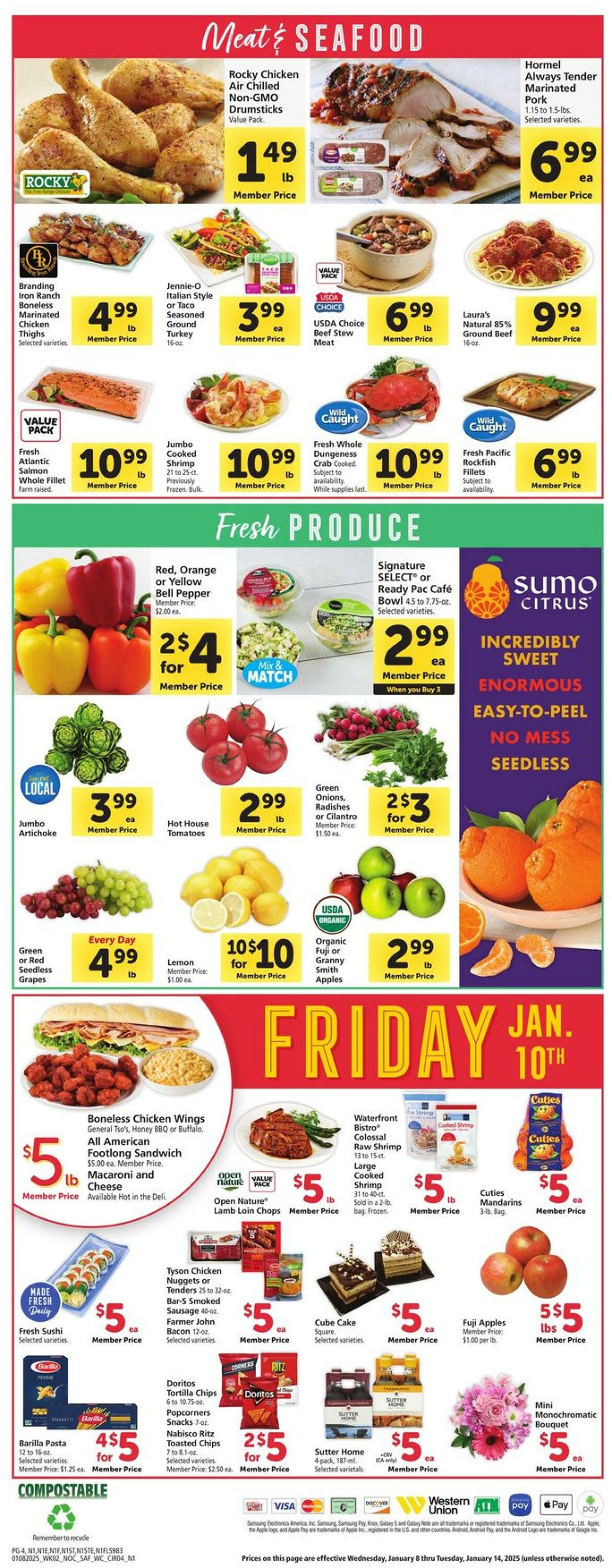 Weekly ad Safeway 01/08/2025 - 01/14/2025