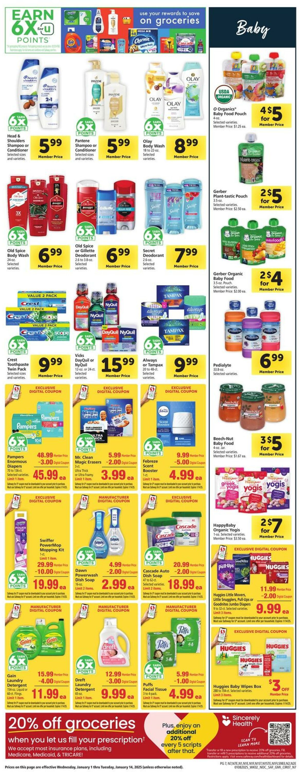 Weekly ad Safeway 01/08/2025 - 01/14/2025