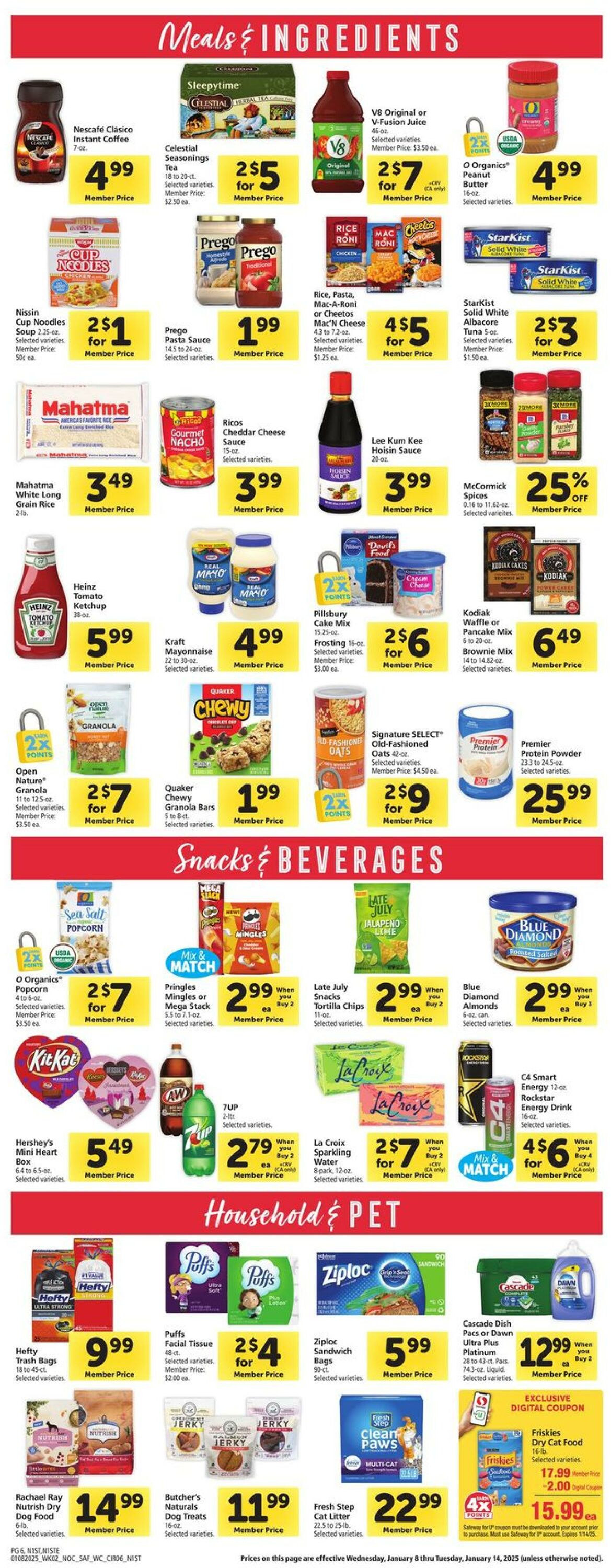 Weekly ad Safeway 01/08/2025 - 01/14/2025