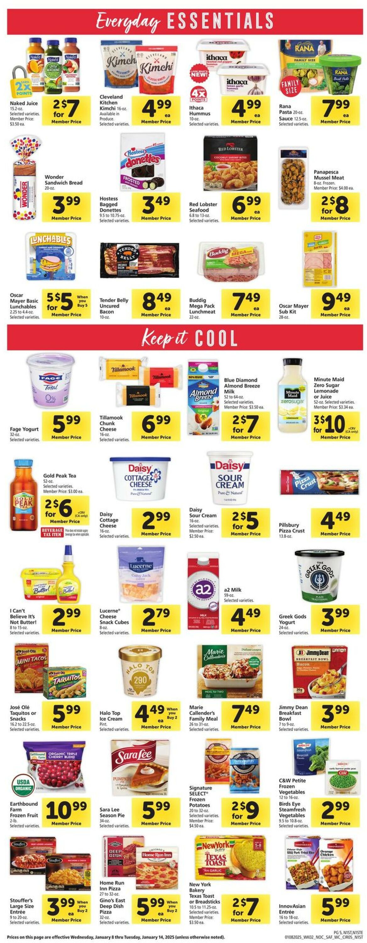 Weekly ad Safeway 01/08/2025 - 01/14/2025