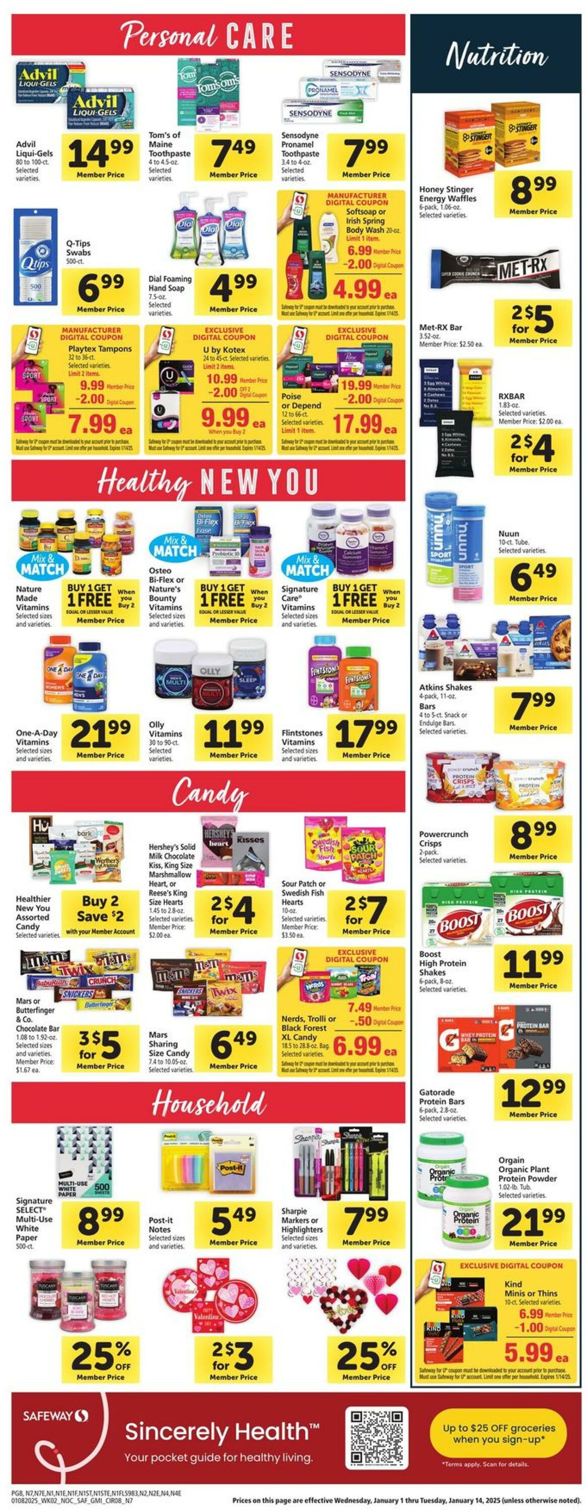 Weekly ad Safeway 01/08/2025 - 01/14/2025