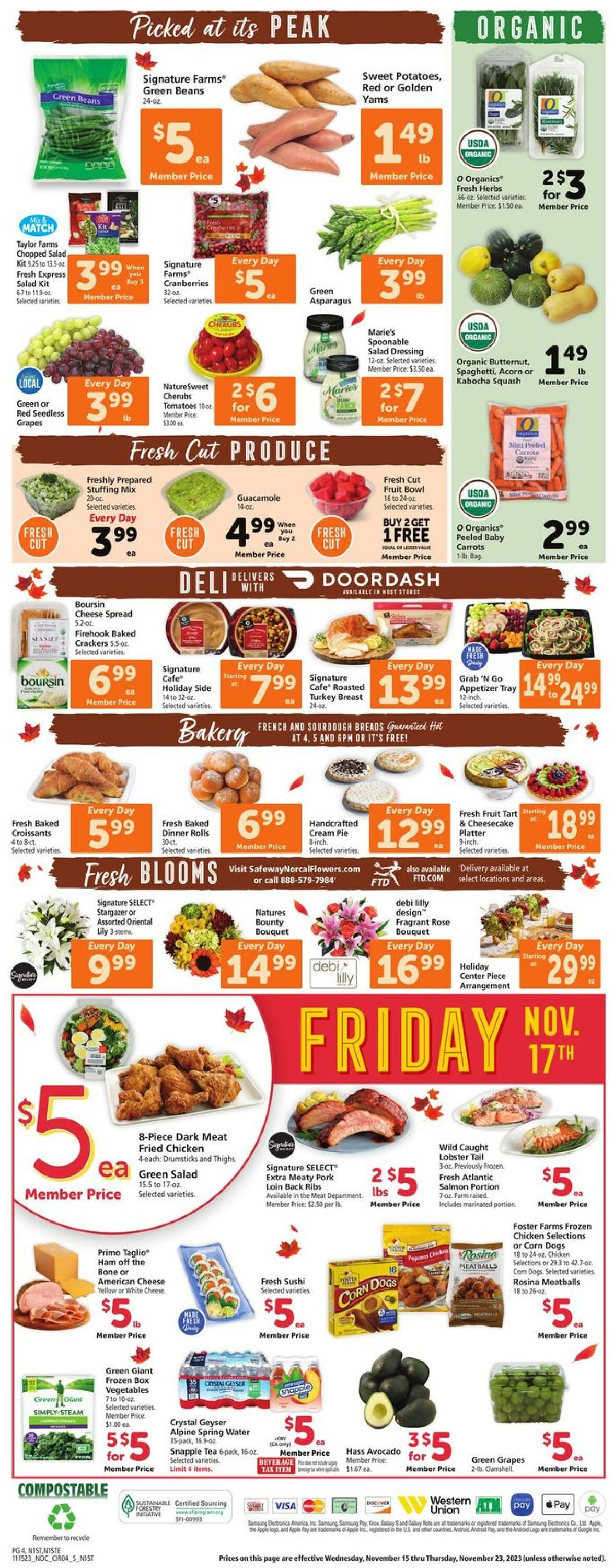 Weekly ad Safeway 11/15/2023 - 11/23/2023