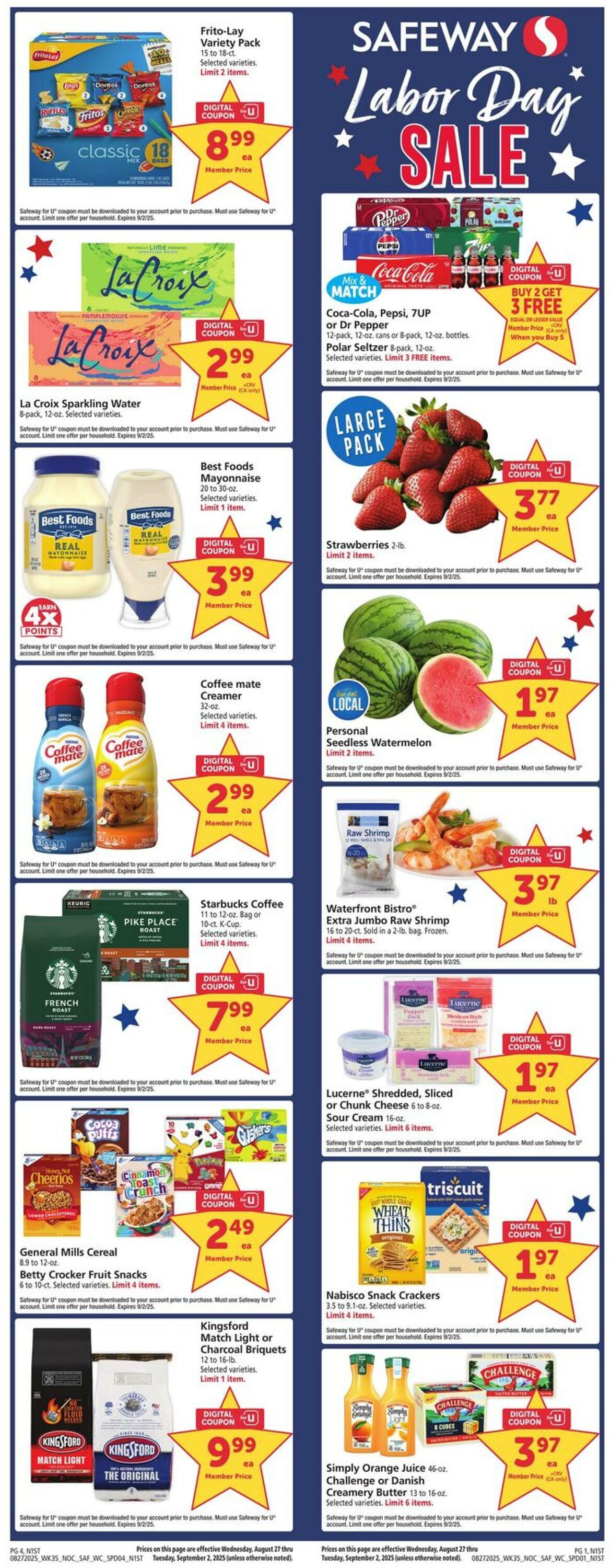 Weekly ad Safeway 08/27/2025 - 09/02/2025