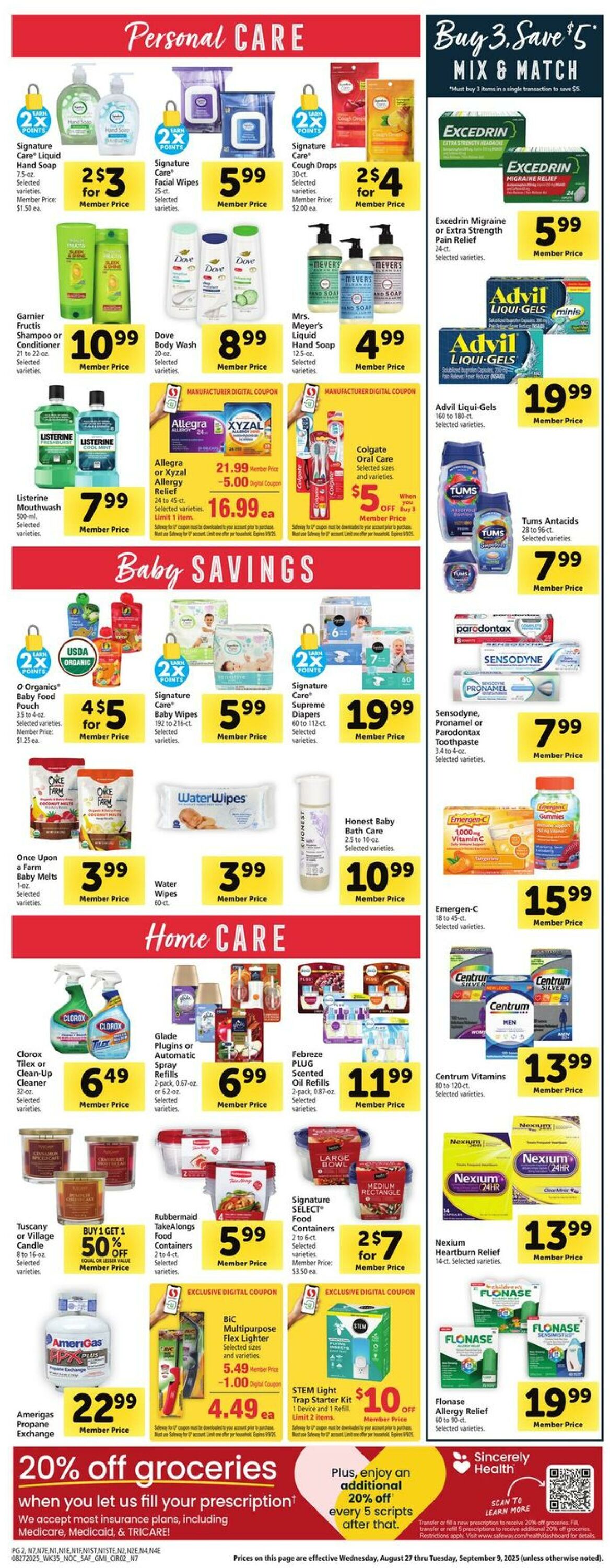 Weekly ad Safeway 08/27/2025 - 09/02/2025