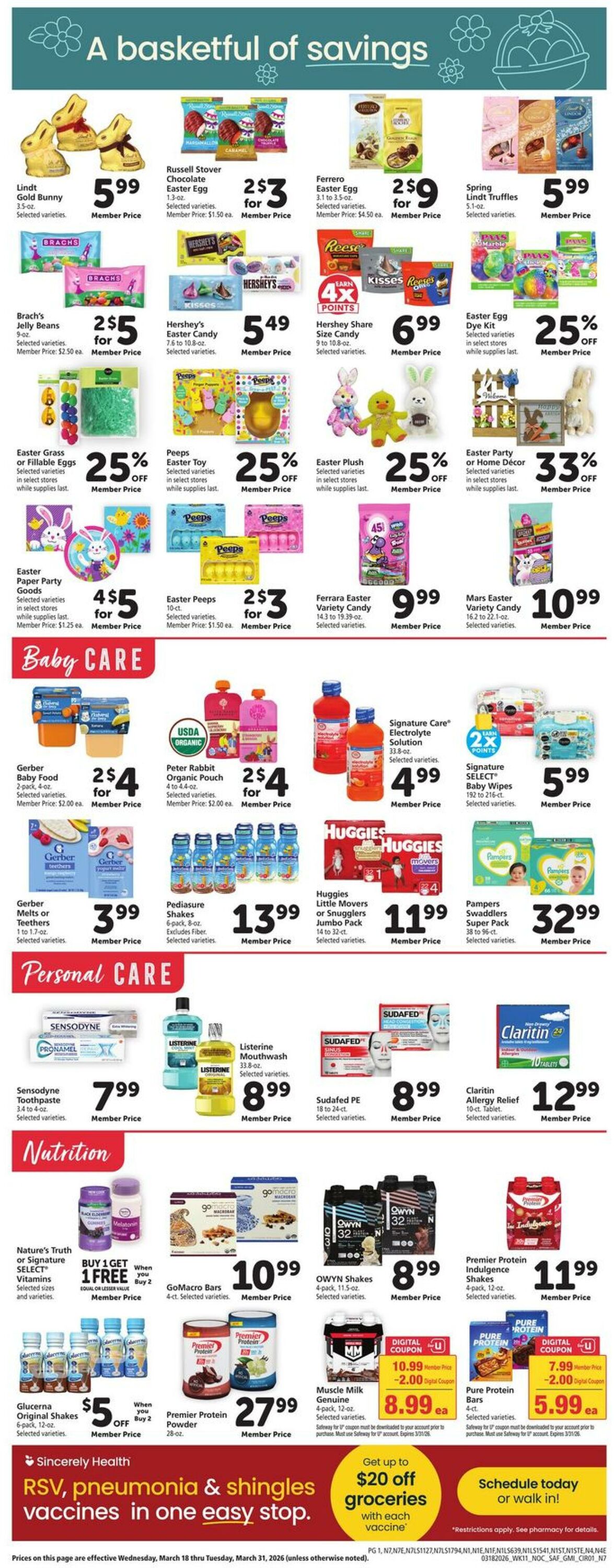 Weekly ad Safeway 03/18/2026 - 03/24/2026