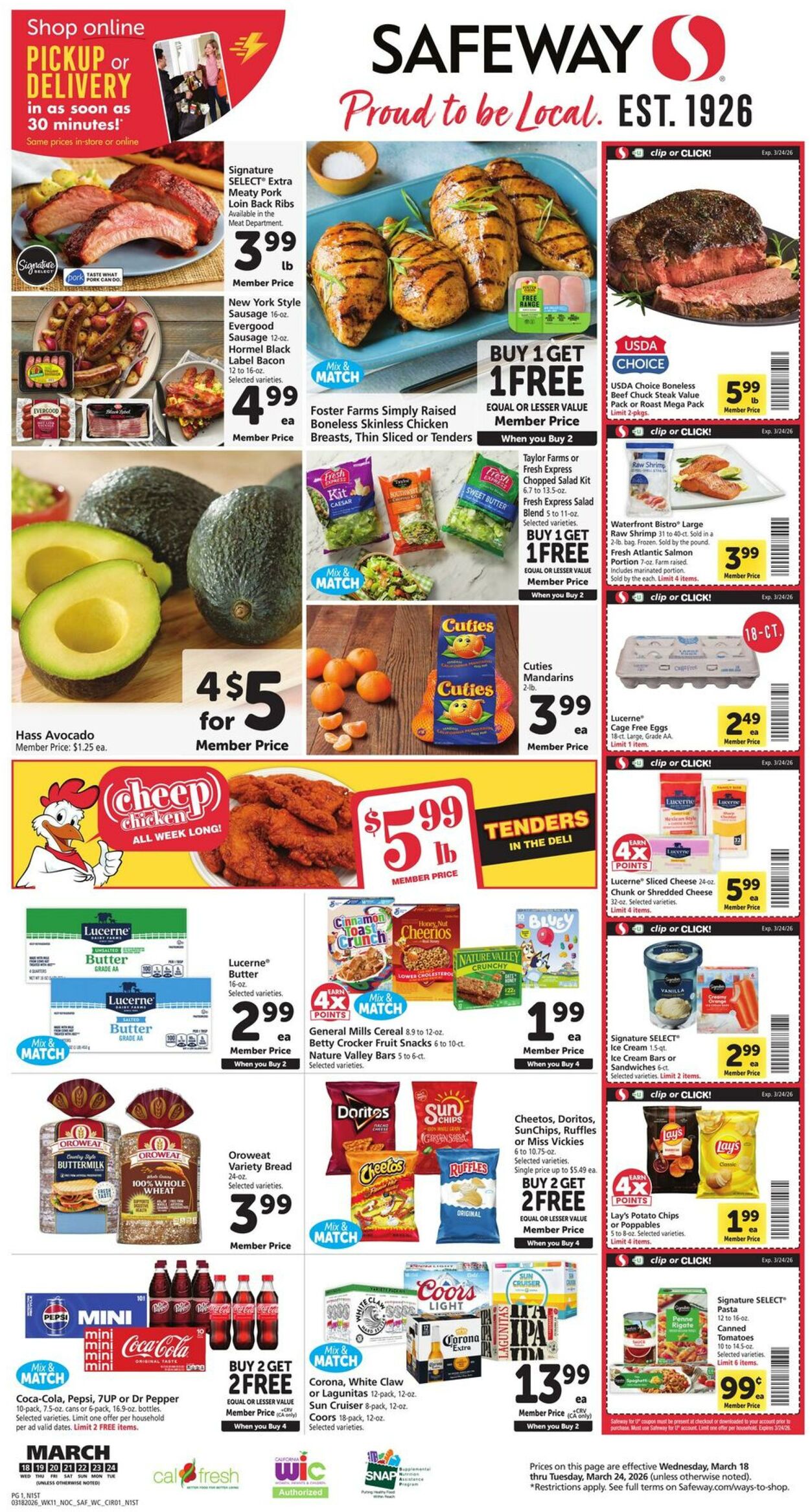 Weekly ad Safeway 03/18/2026 - 03/24/2026