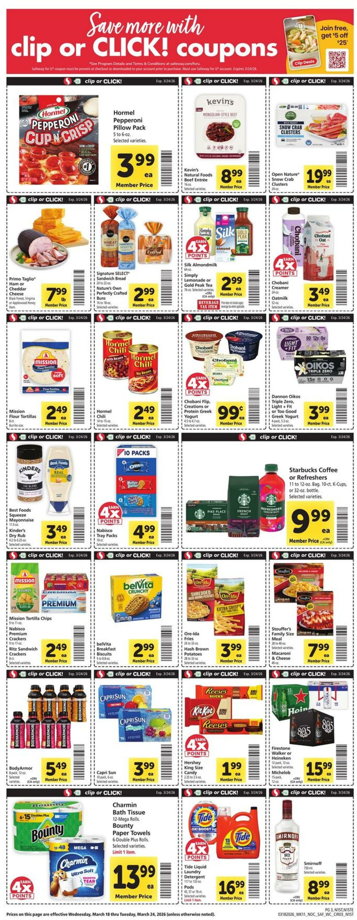 Weekly ad Safeway 03/18/2026 - 03/24/2026