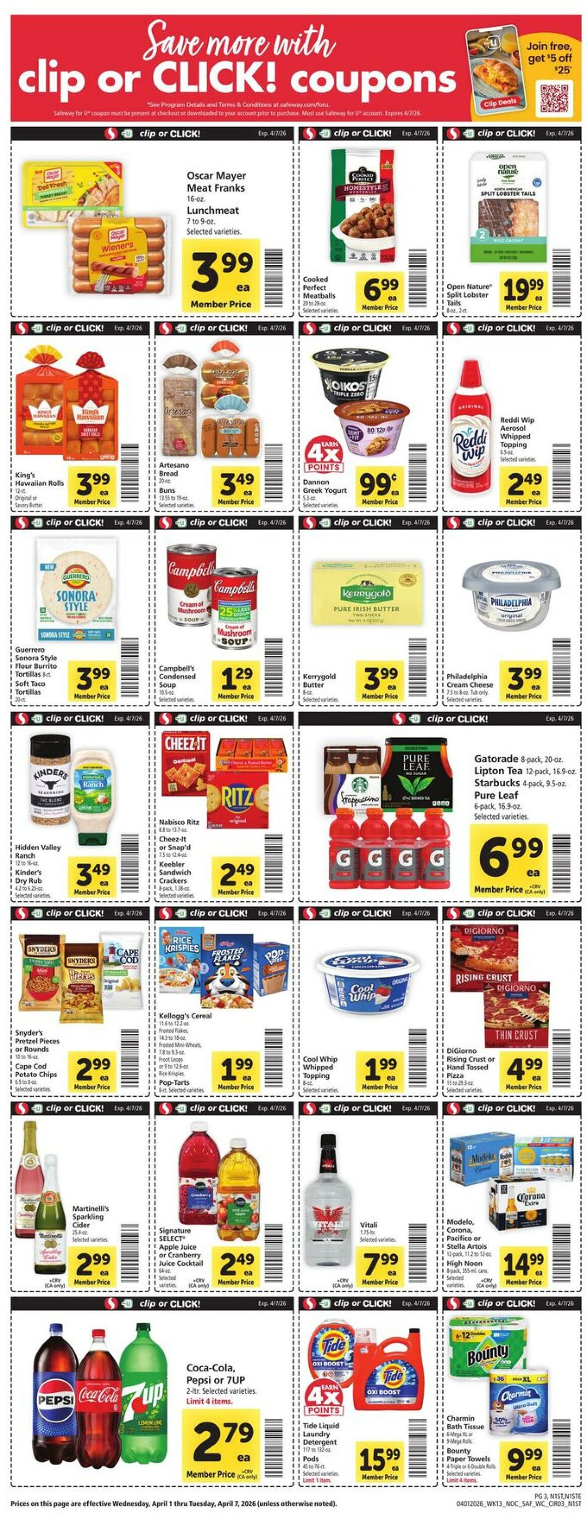 Weekly ad Safeway 04/01/2026 - 04/07/2026
